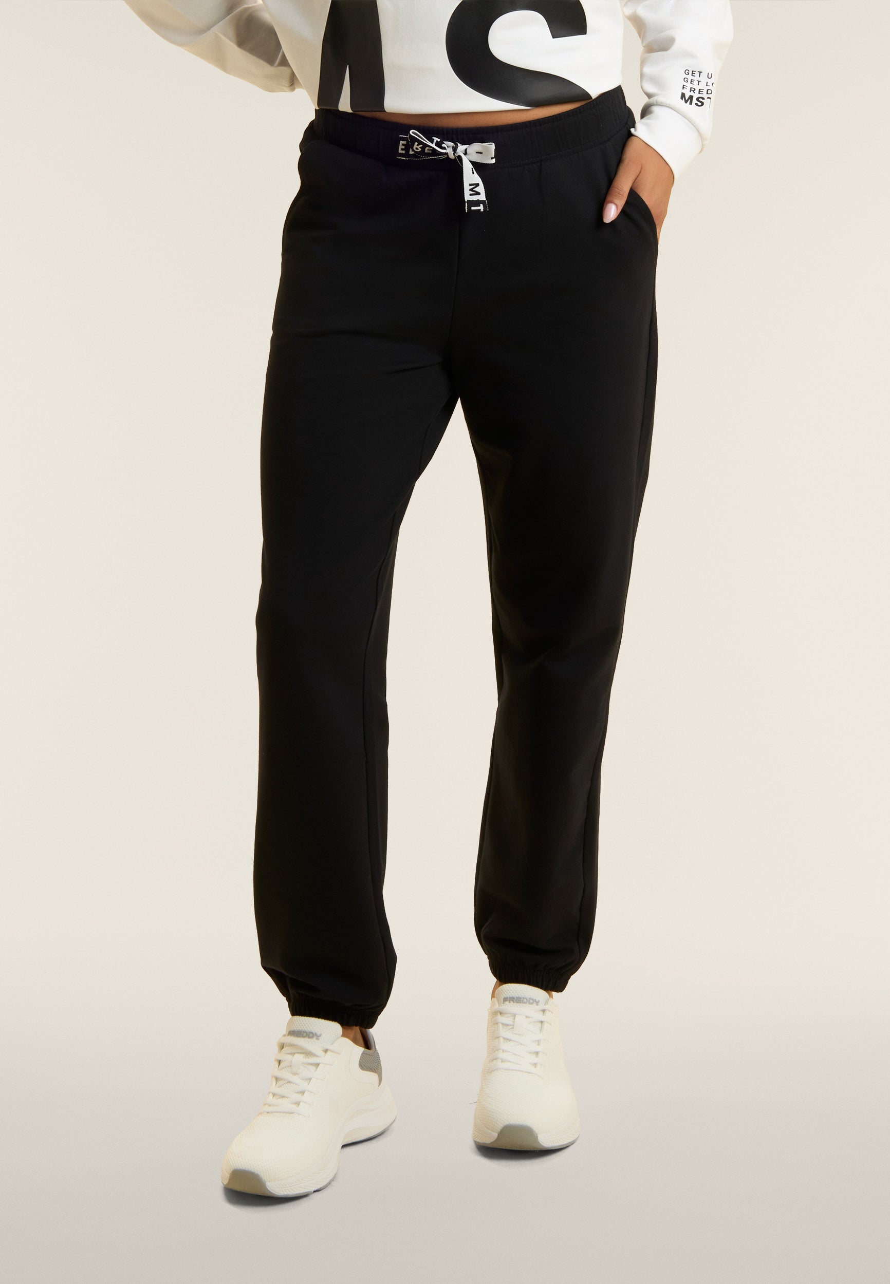 freddy-pantalon-sport-regular-coton-coulisse-logot-e-mst image 1