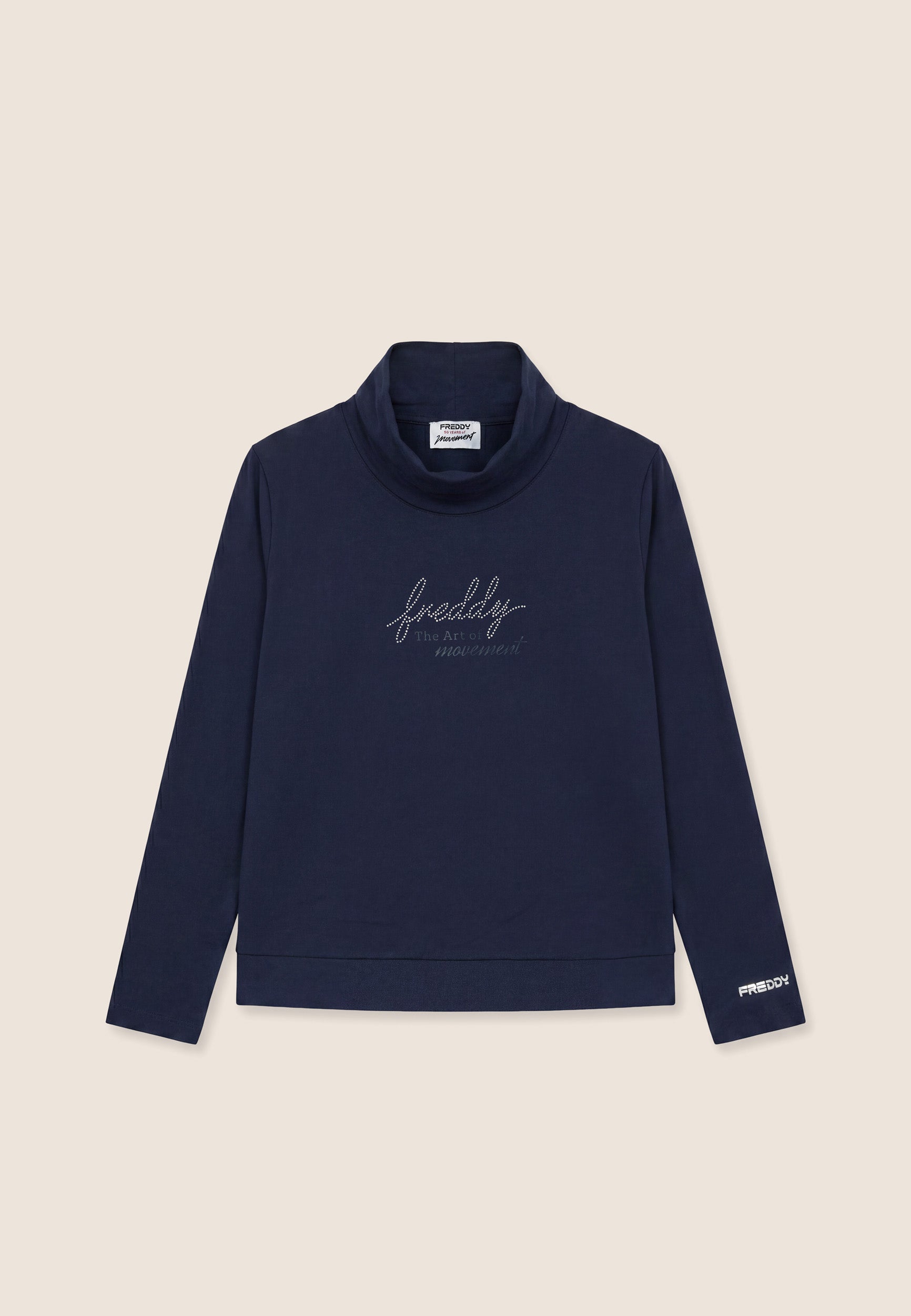 freddy-sweat-comfort-col-haut-r-versible-perles-femme image 1