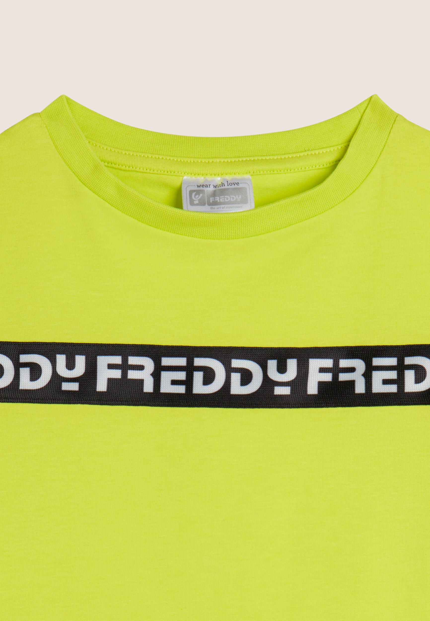 freddy-t-shirt-fille-manches-courtes-bande-logo image 3