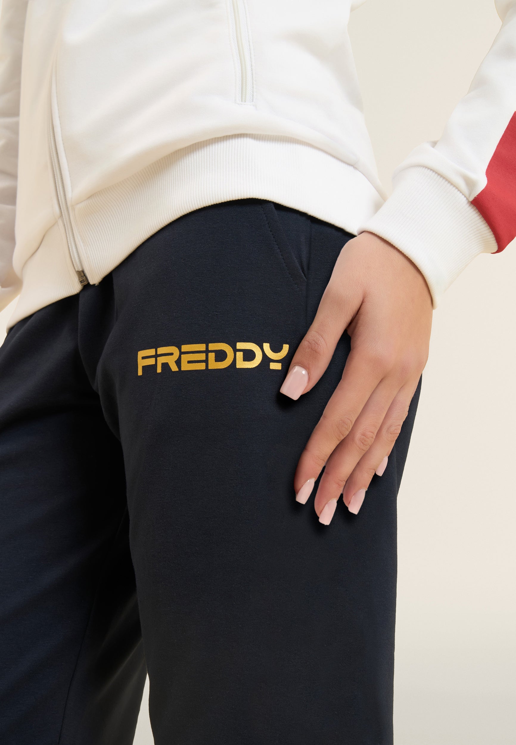 freddy-tuta-donna-italia-fgi-surv-tement-femme-full-zip-col-haut-en-french-terry image 5