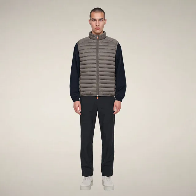 save-the-duck-gilet-homme-adam-gris-canon-de-fusil image 1