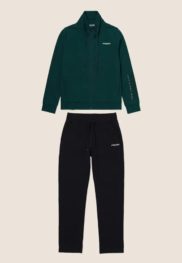 freddy-ensemble-surv-tement-femme-full-zip-col-haut-logo-brod image 1