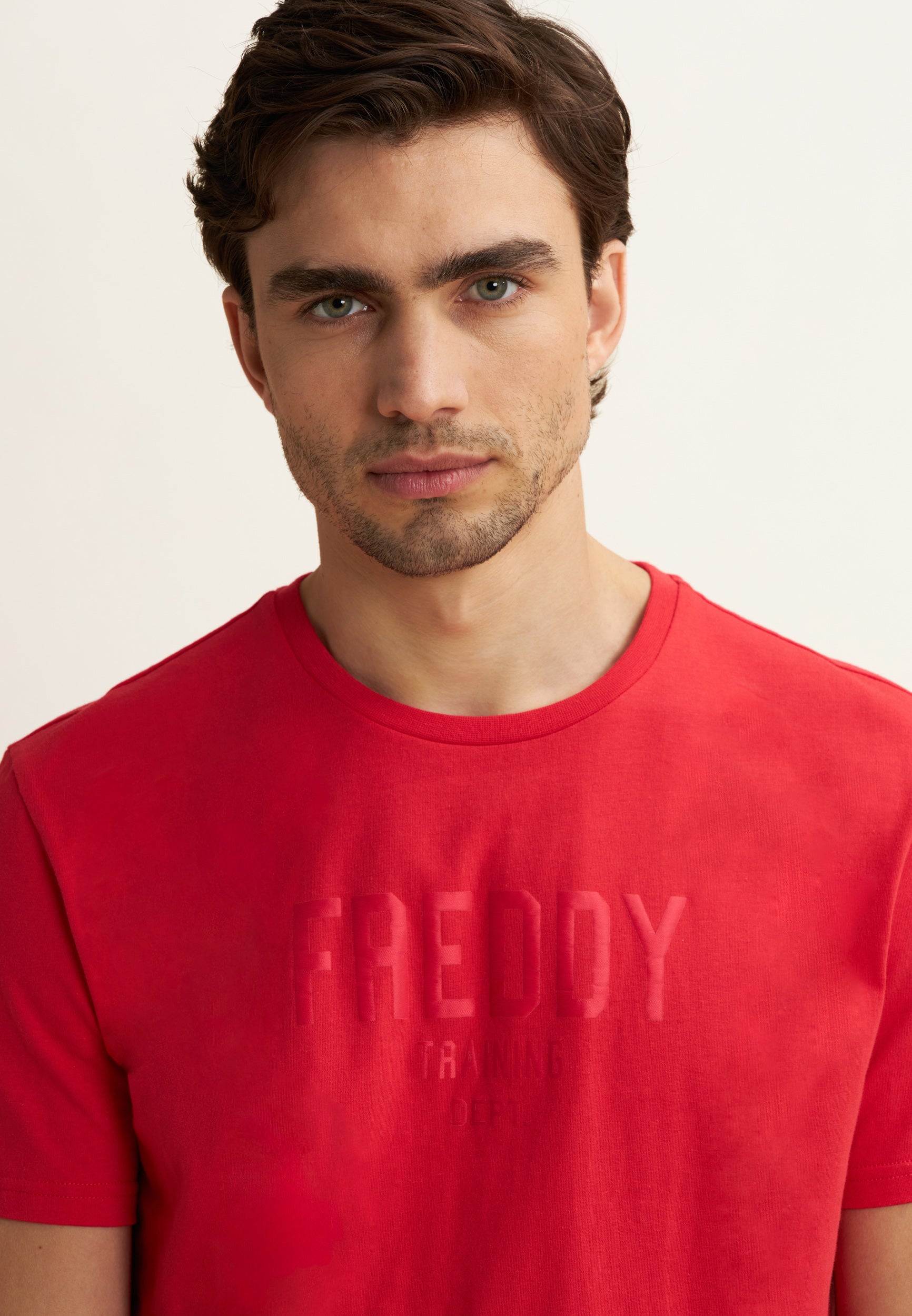 freddy-t-shirt-coton-regular-fit-manches-courtes-imprim-training-dept image 4