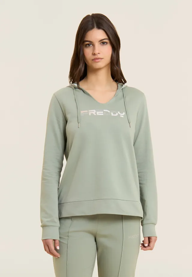 freddy-sweat-capuche-col-v-logo-freddy-holographique image 1