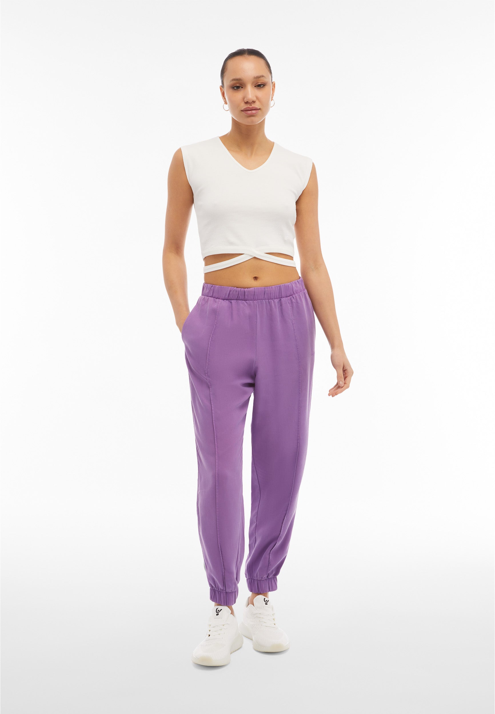 freddy-wr-up-pantalon-twill-lyocell-pli-central-femme image 2
