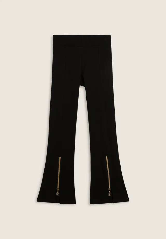 freddy-pantalon-flare-fille-zip-dor-fond-vas image 1