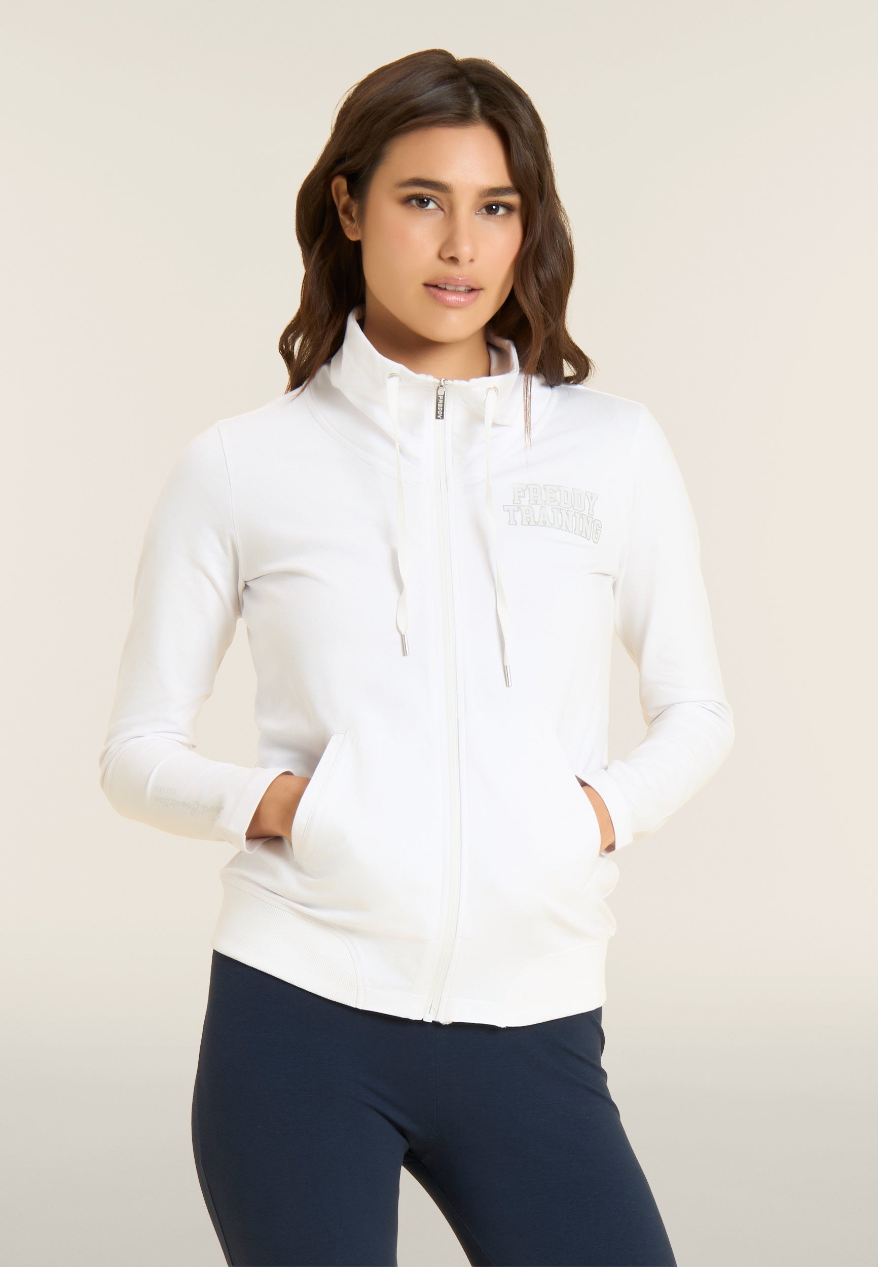 freddy-sweat-full-zip-col-haut-heavy-jersey-d-tails-silver image 1