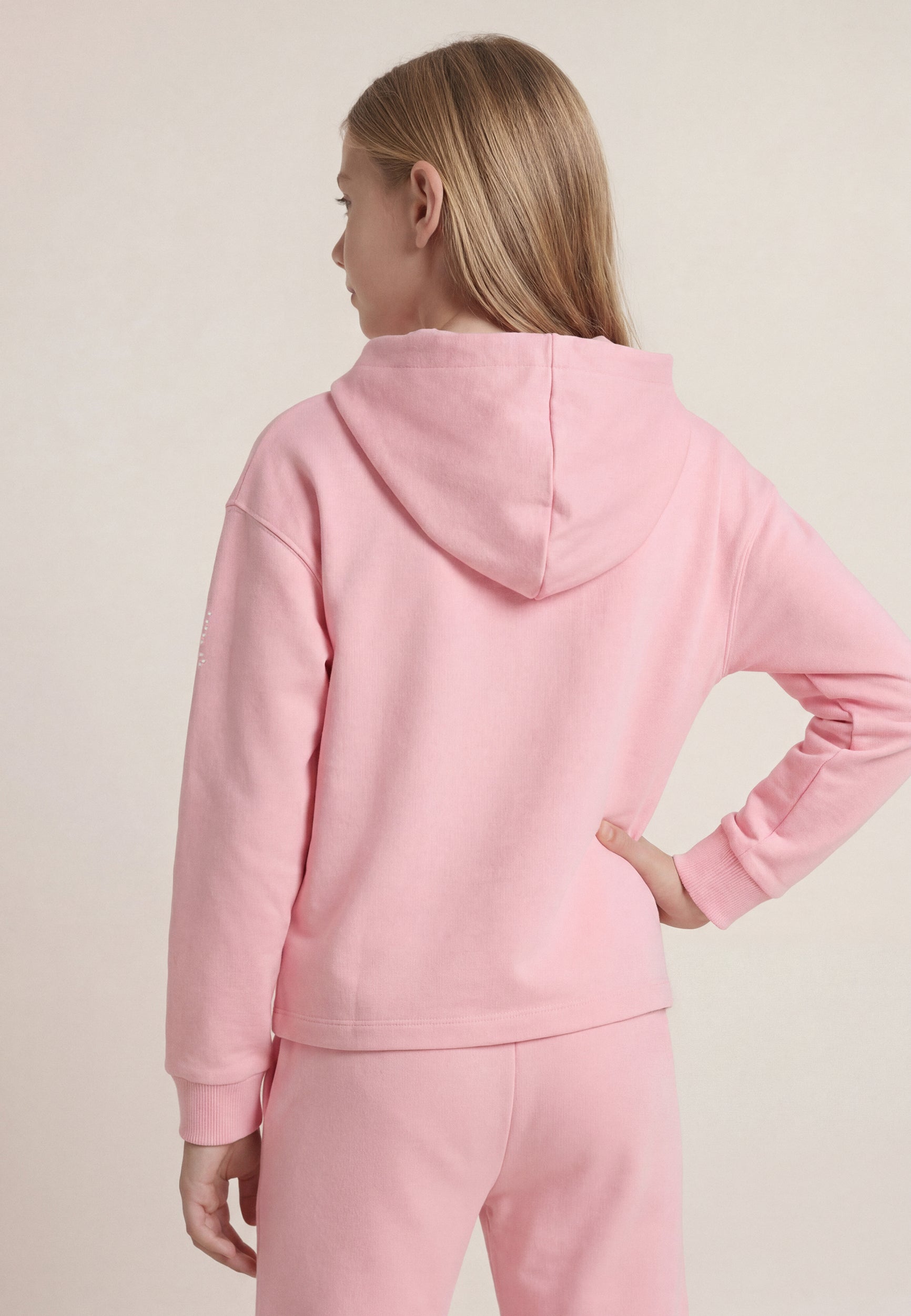 freddy-sweat-cropped-zip-capuche-fille-french-terry image 3