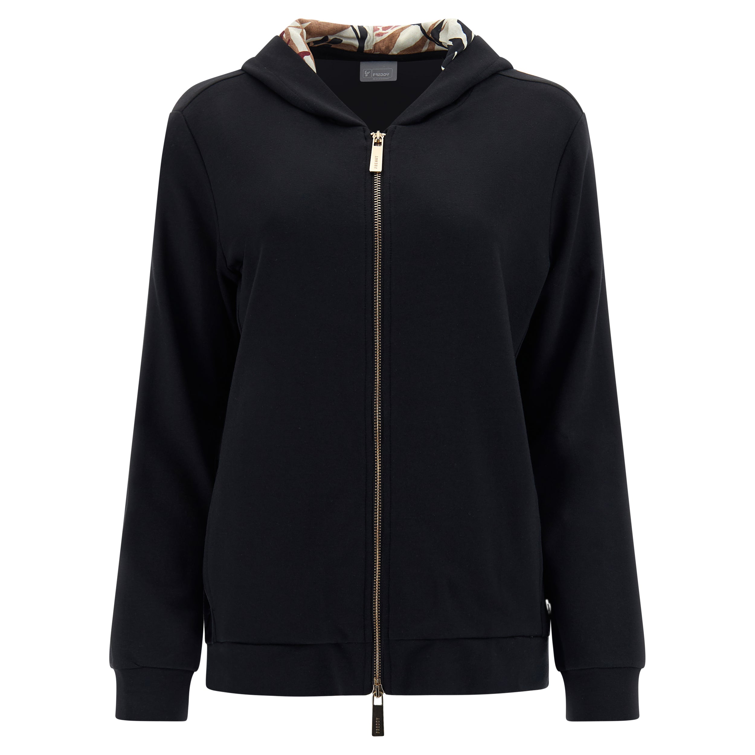 freddy-sweat-zipp-comfort-french-terry-modal-capuche-beige image 5