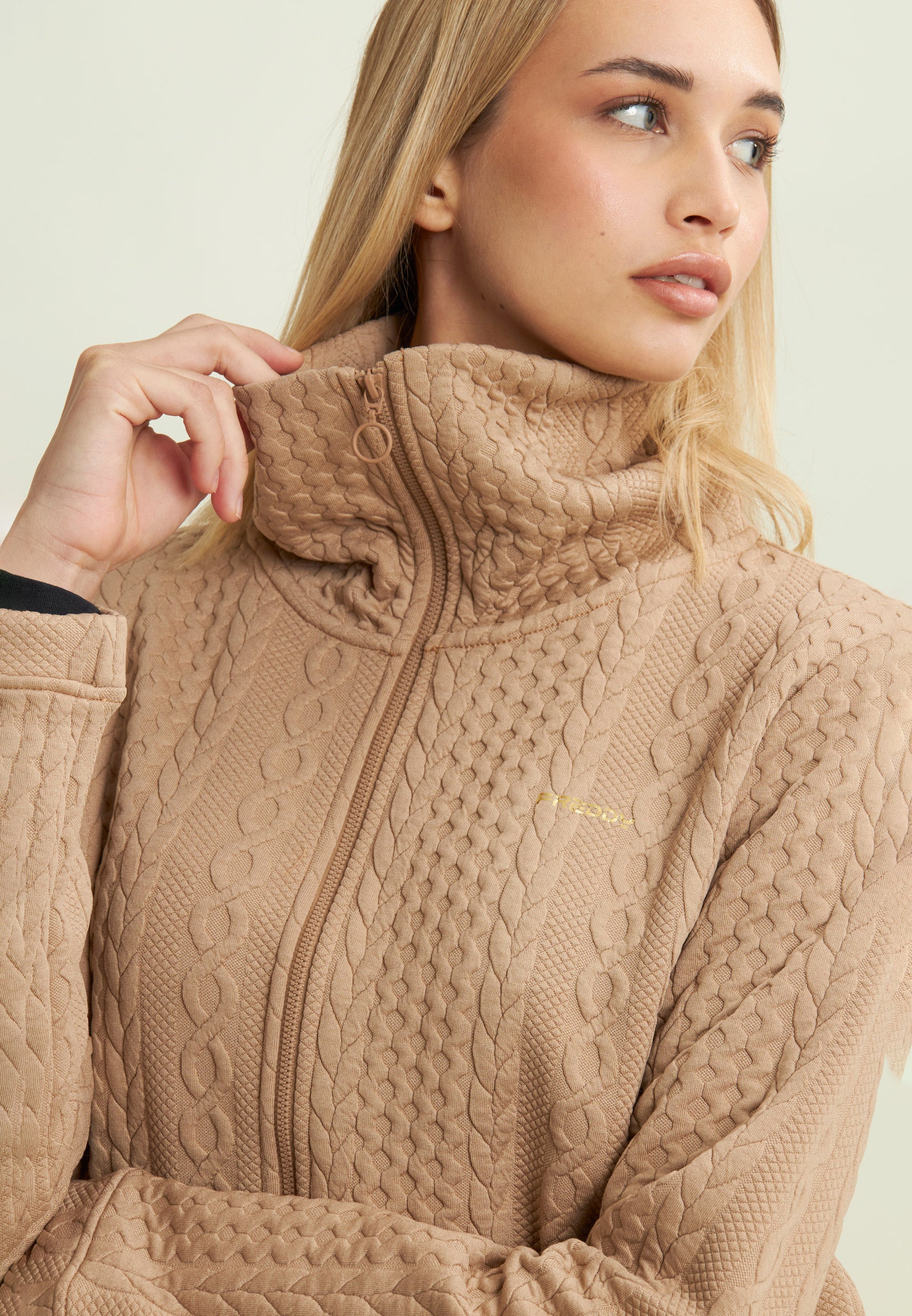 freddy-sweat-full-zip-technique-tresses-col-haut image 4