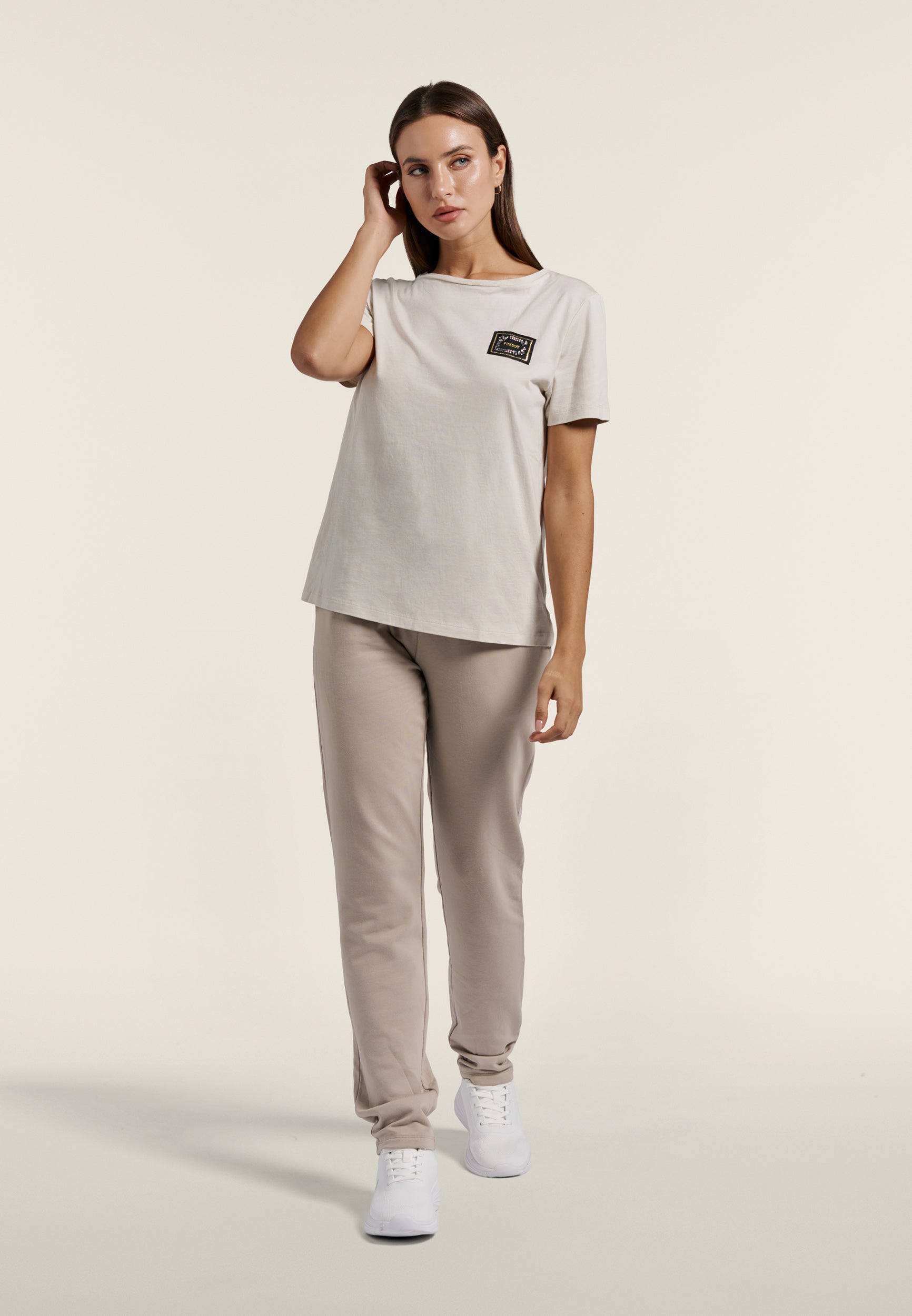 freddy-t-shirt-coton-modal-patch-logo-strass image 2