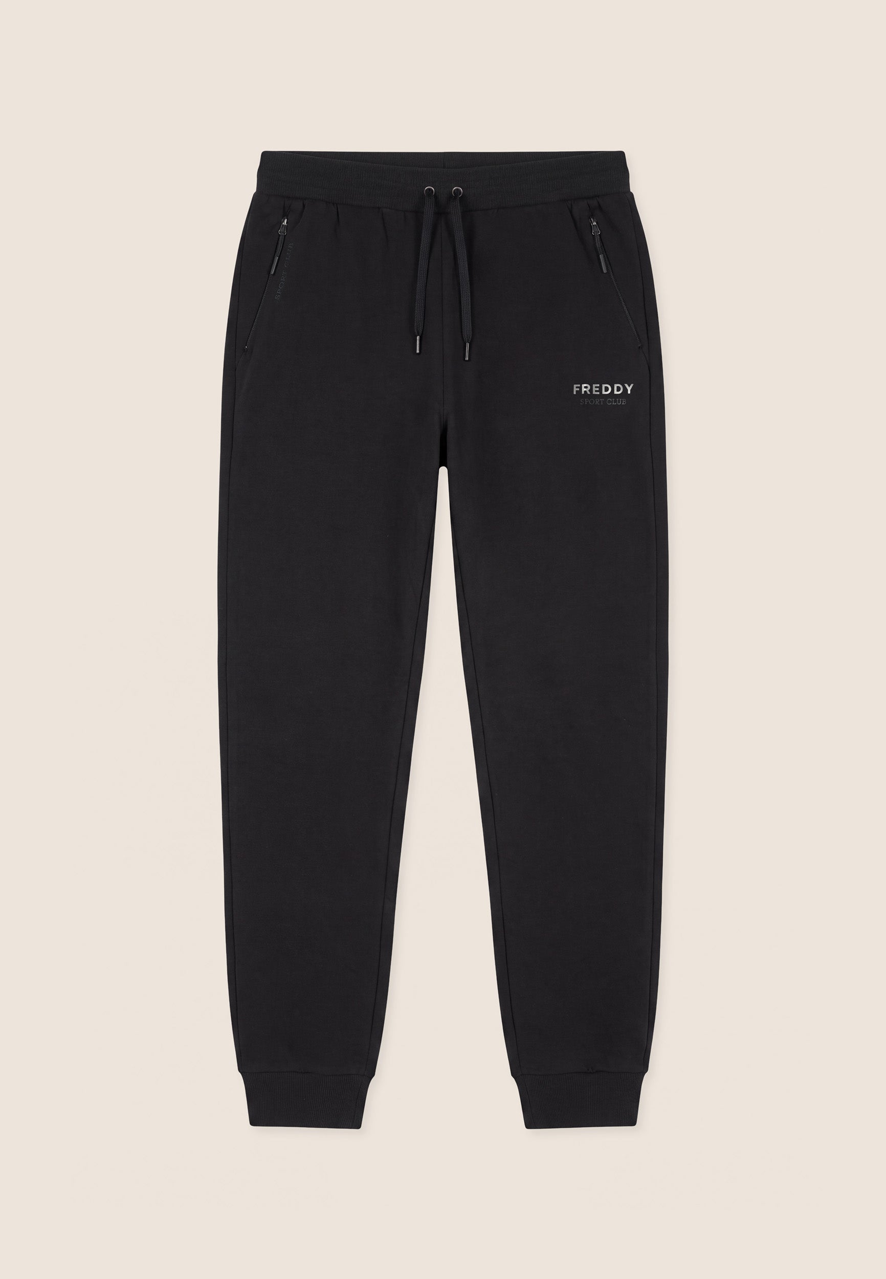 freddy-pantalon-jogging-homme-felpa-coton-avec-poches-zipp-es image 5