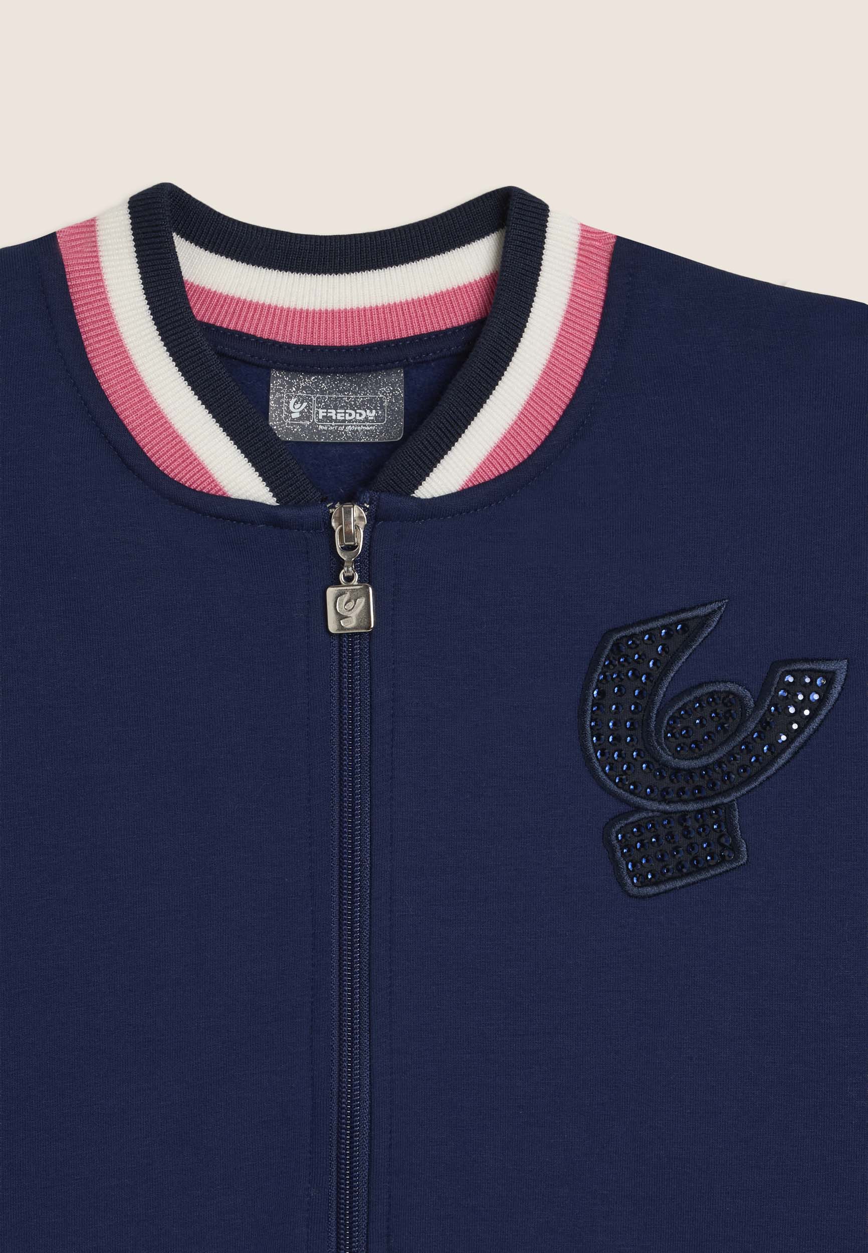 freddy-sweat-junior-bomber-multicolore-strass image 3