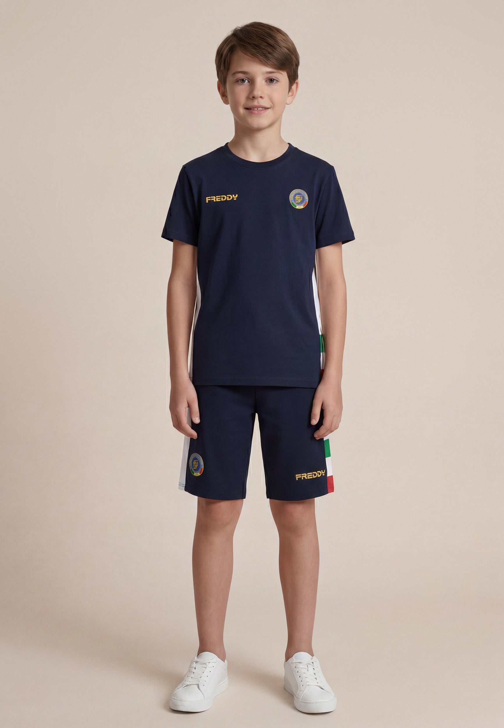 freddy-short-enfant-italia-fgi-french-terry-bicolore image 2