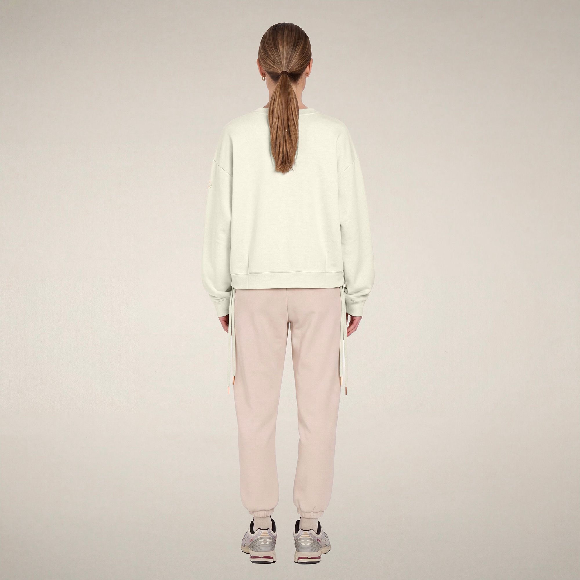 save-the-duck-akemi-sweat-col-rond-femme-blanc-nuage image 2