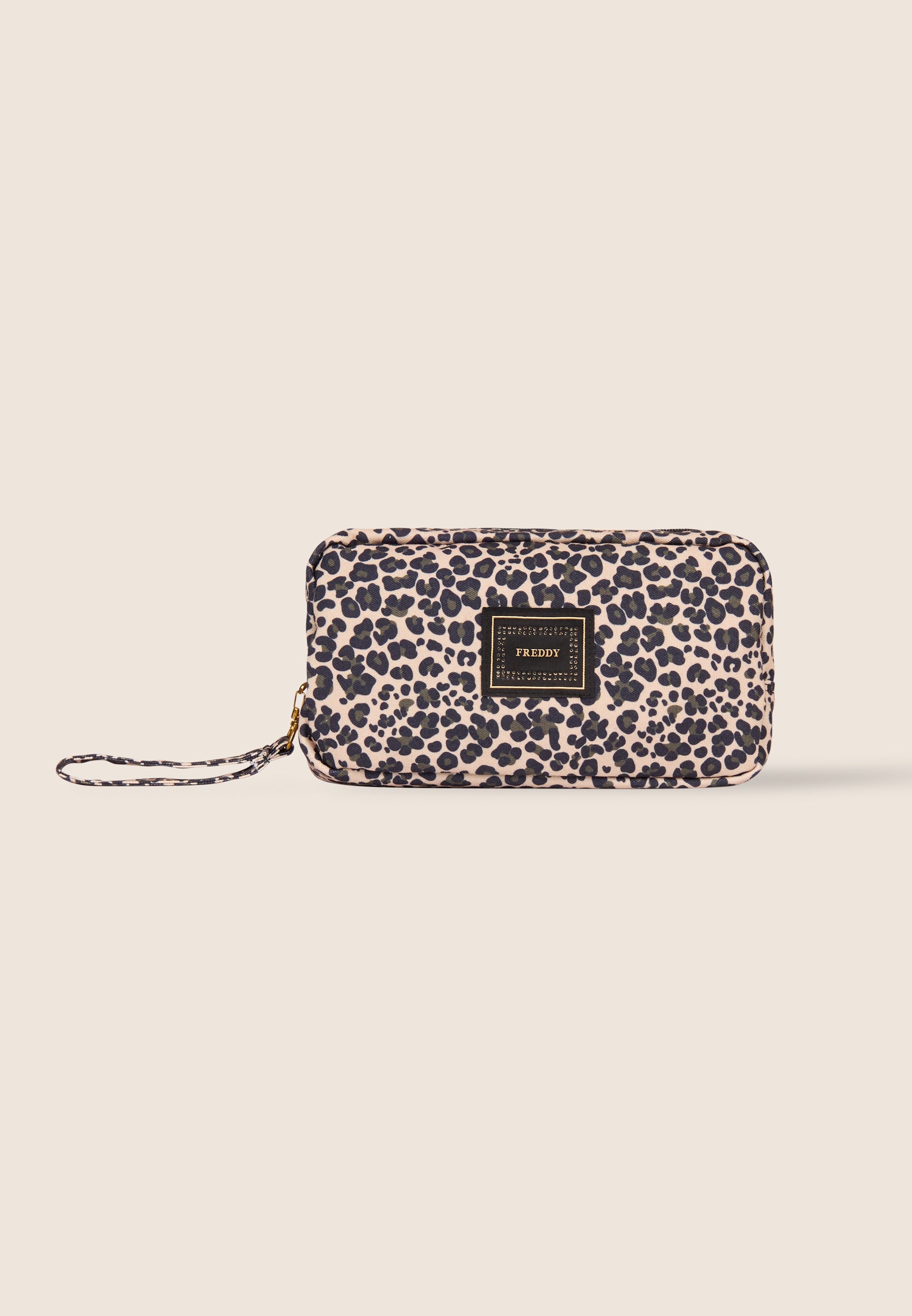 freddy-trousse-femme-canvas-animalier-zip-logo-strass-25x14-cm image 3
