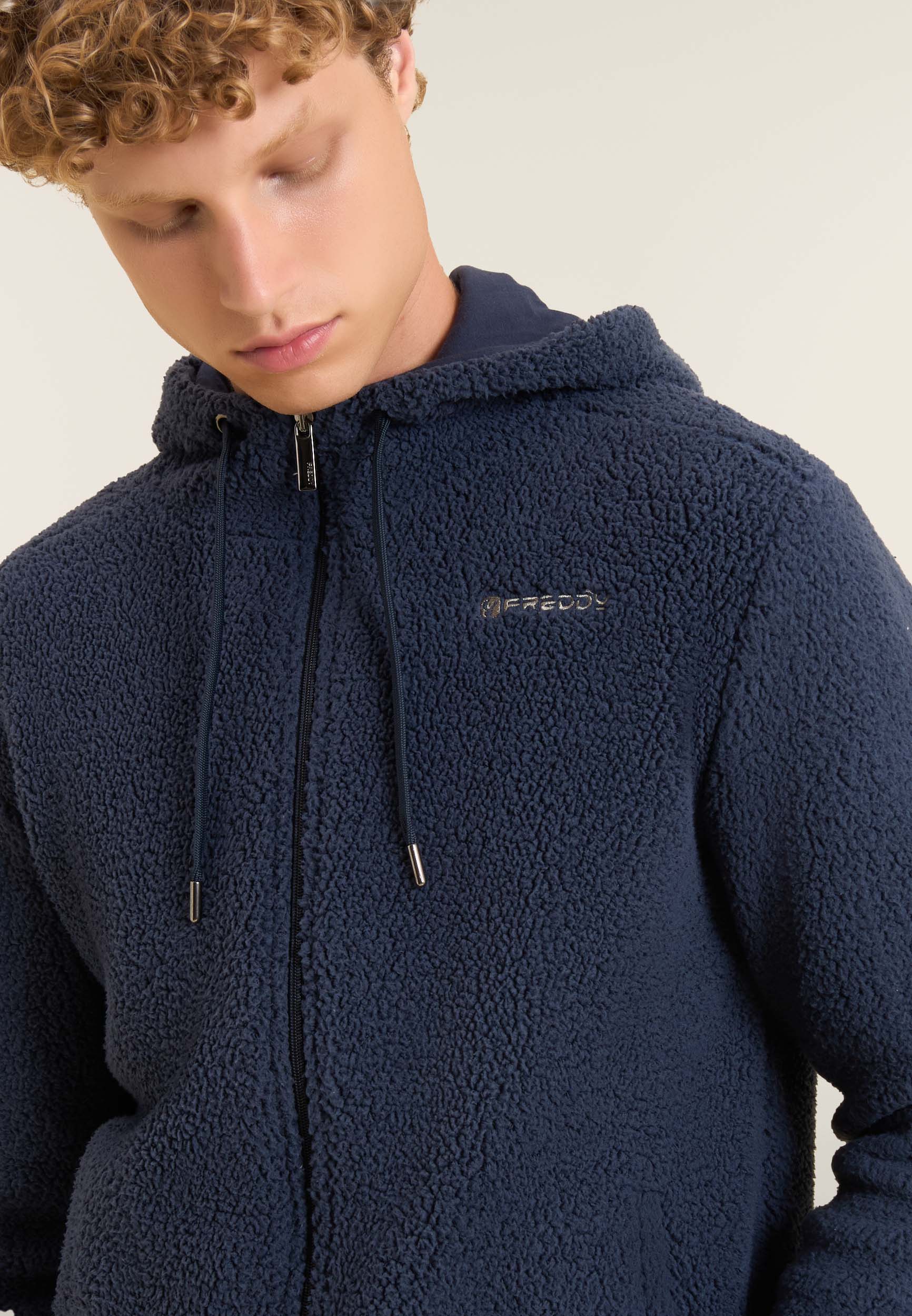 freddy-sweat-homme-polaire-sherpa-capuche-jersey image 4