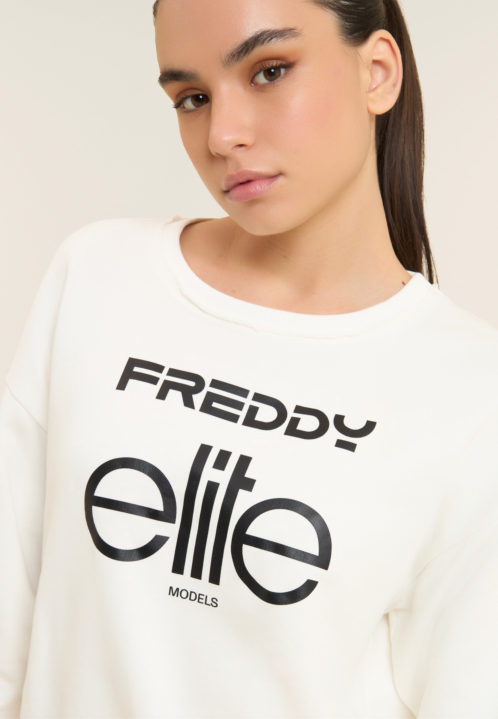 freddy-x-elite-sweat-cropped-femme-col-rond-100-coton image 4