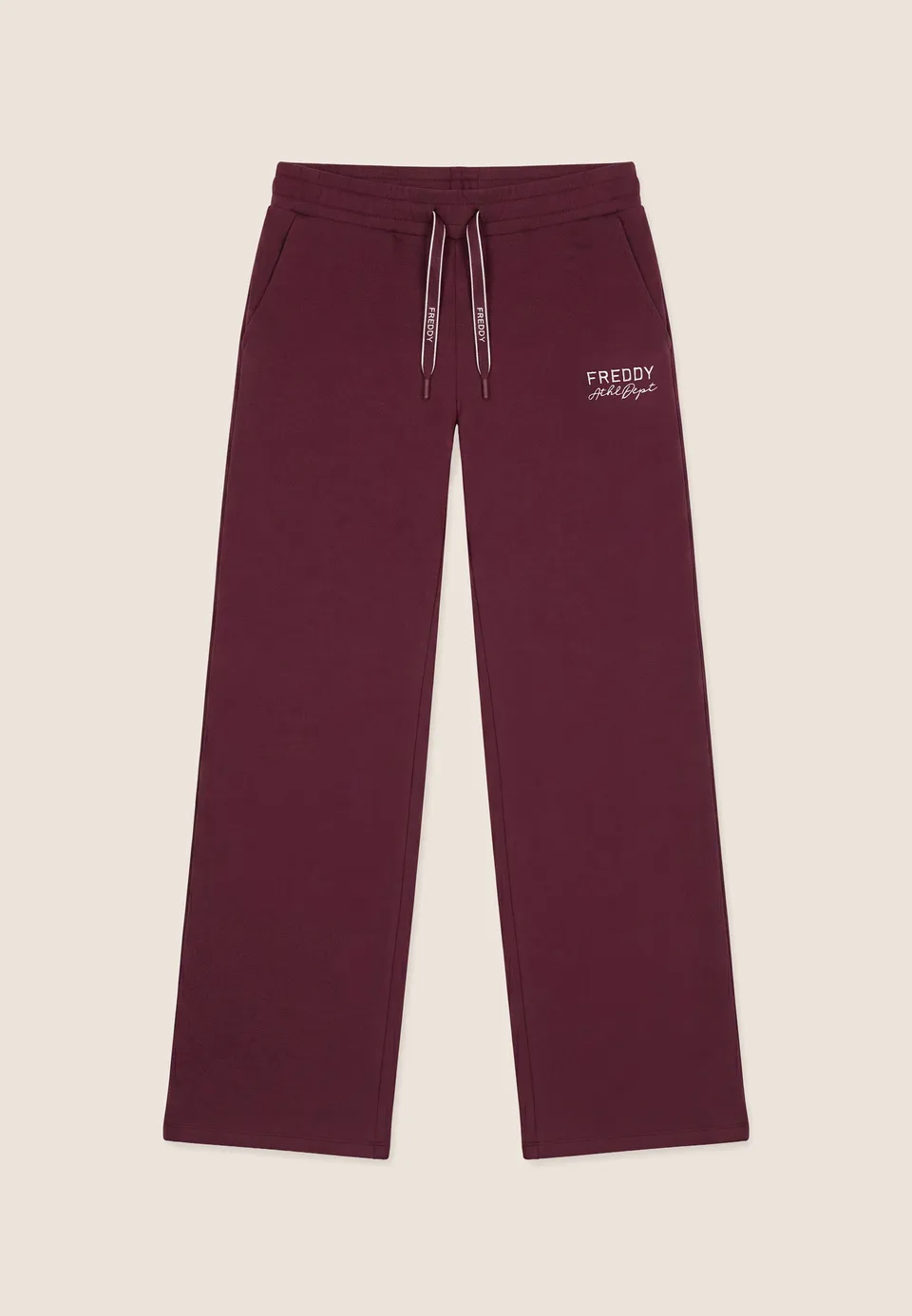 freddy-wr-up-pantalon-femme-wide-leg-palazzo-en-molleton-coton-full-length image 1