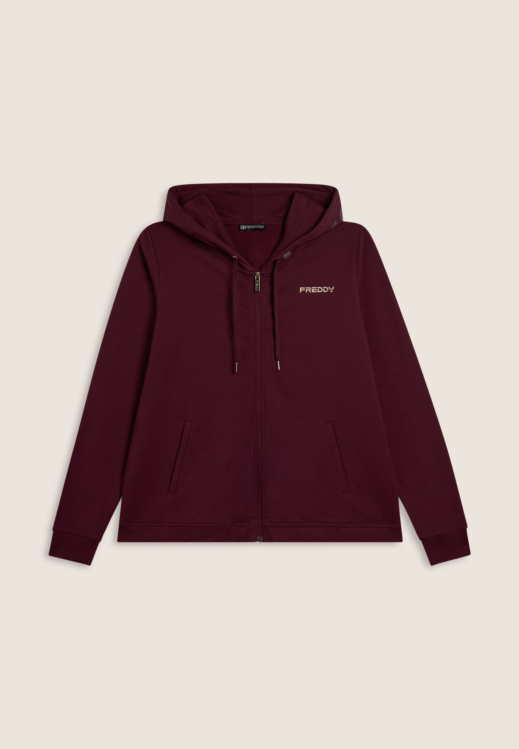 freddy-sweat-capuche-zipp-femme-molleton-gratt-comfort image 4
