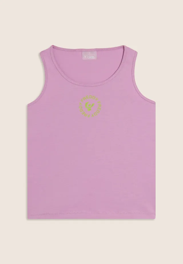 freddy-canotta-girocollo-logo-d-bardeur-coton-femme image 1
