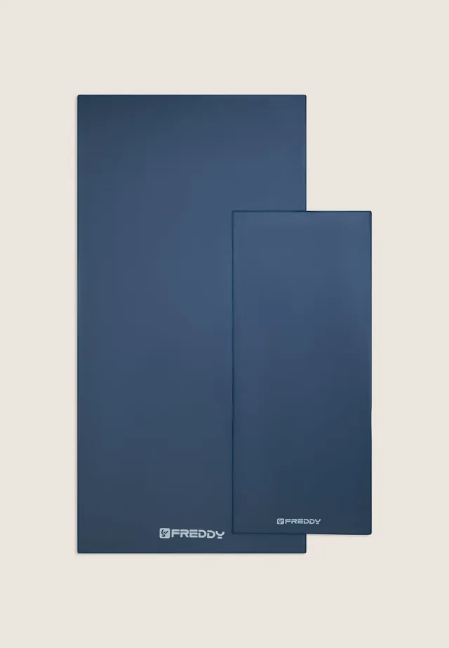 freddy-set-2-serviettes-microfibre-bleu-navy-70x140-40x100 image 1