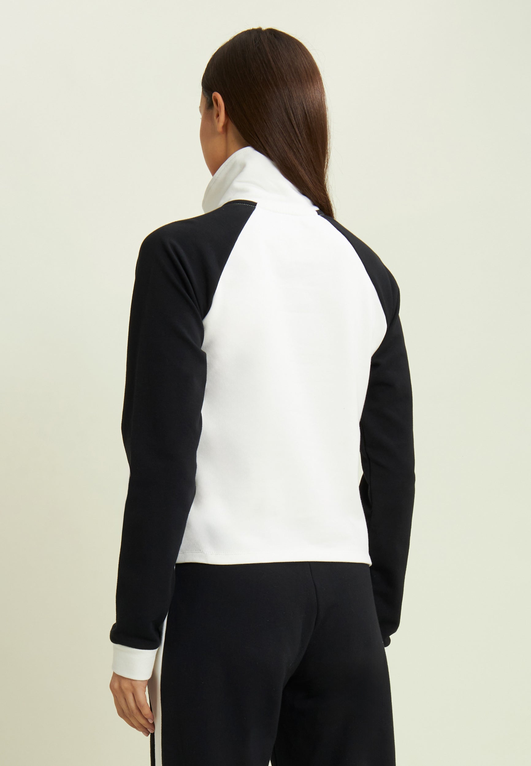 sweat-freddy-cropped-bicolore-demi-zip-col-haut image 3