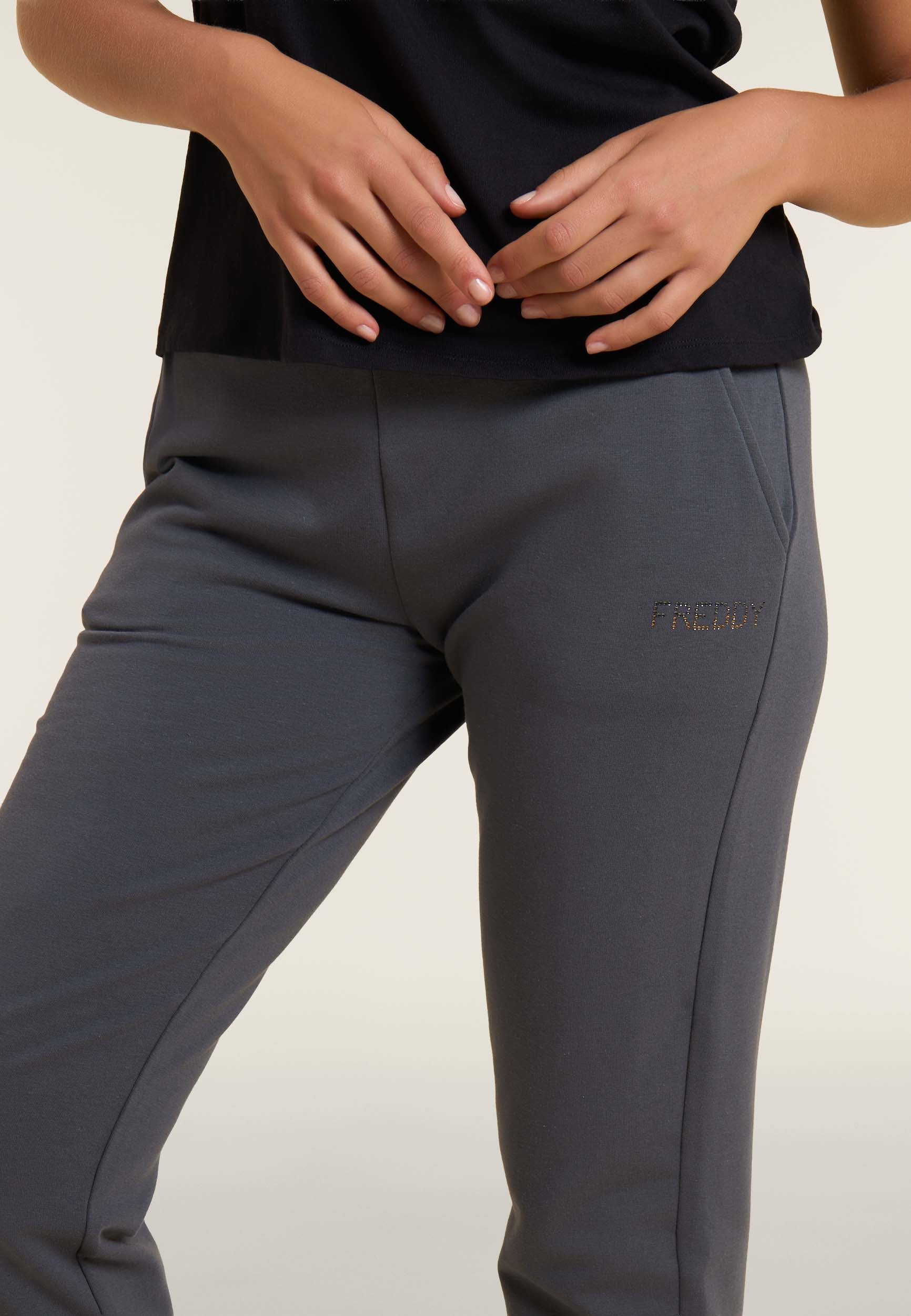 freddy-pantalon-jogging-femme-droit-logo-strass image 4