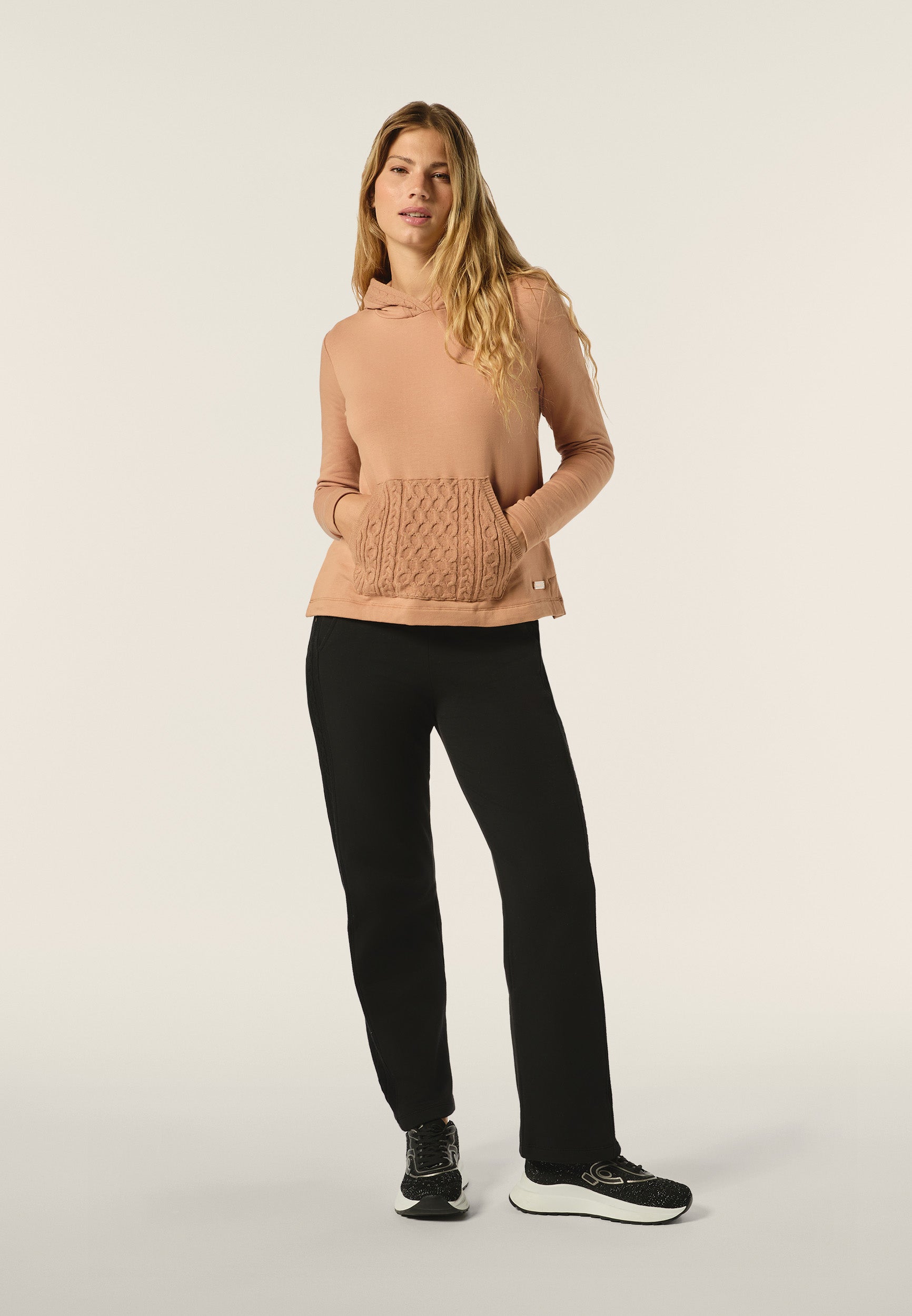 freddy-sweat-femme-col-haut-c-tes-inserts-torsades image 2