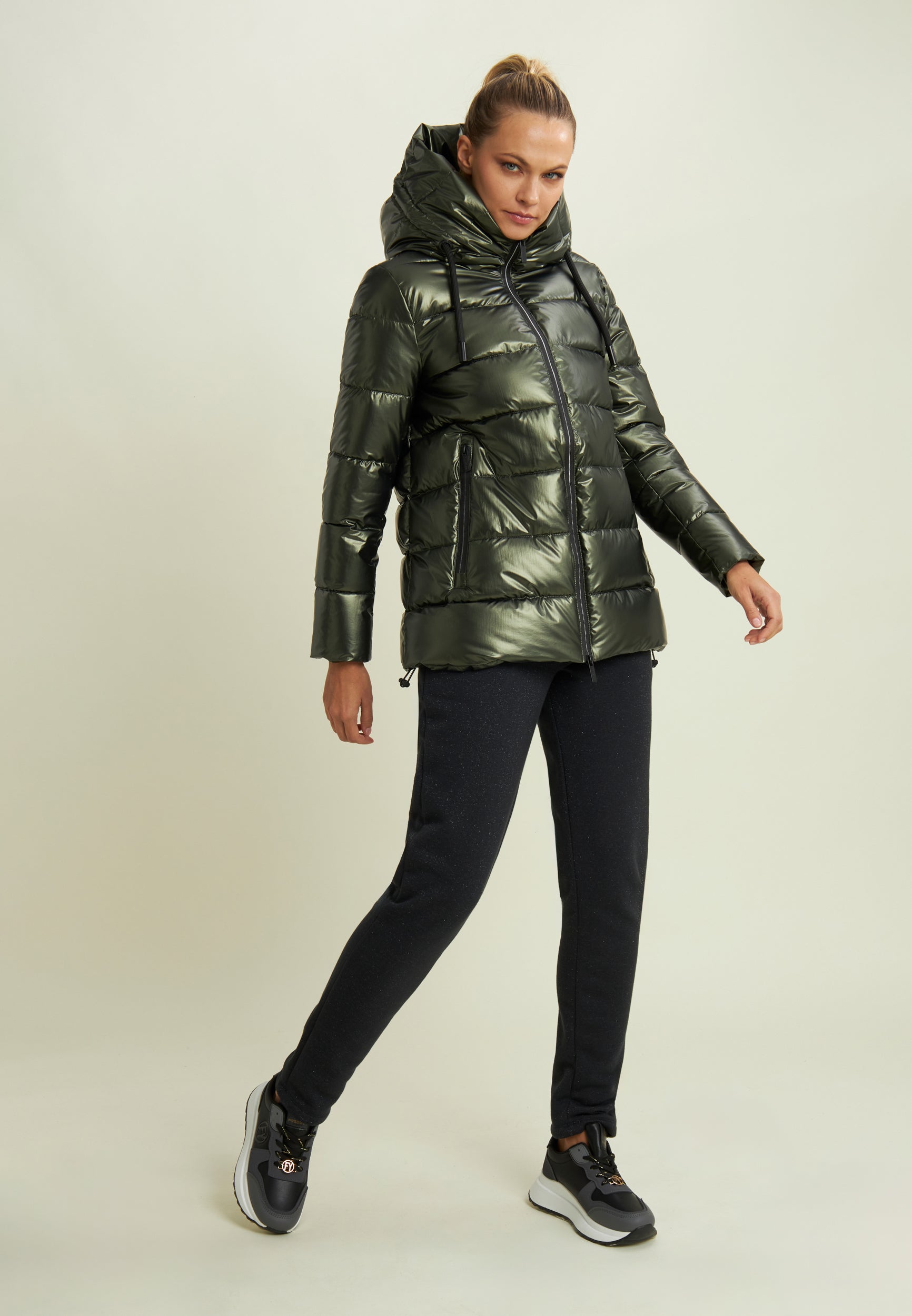 freddy-pantalon-femme-regular-m-lang-lurex-jogger-chic image 2