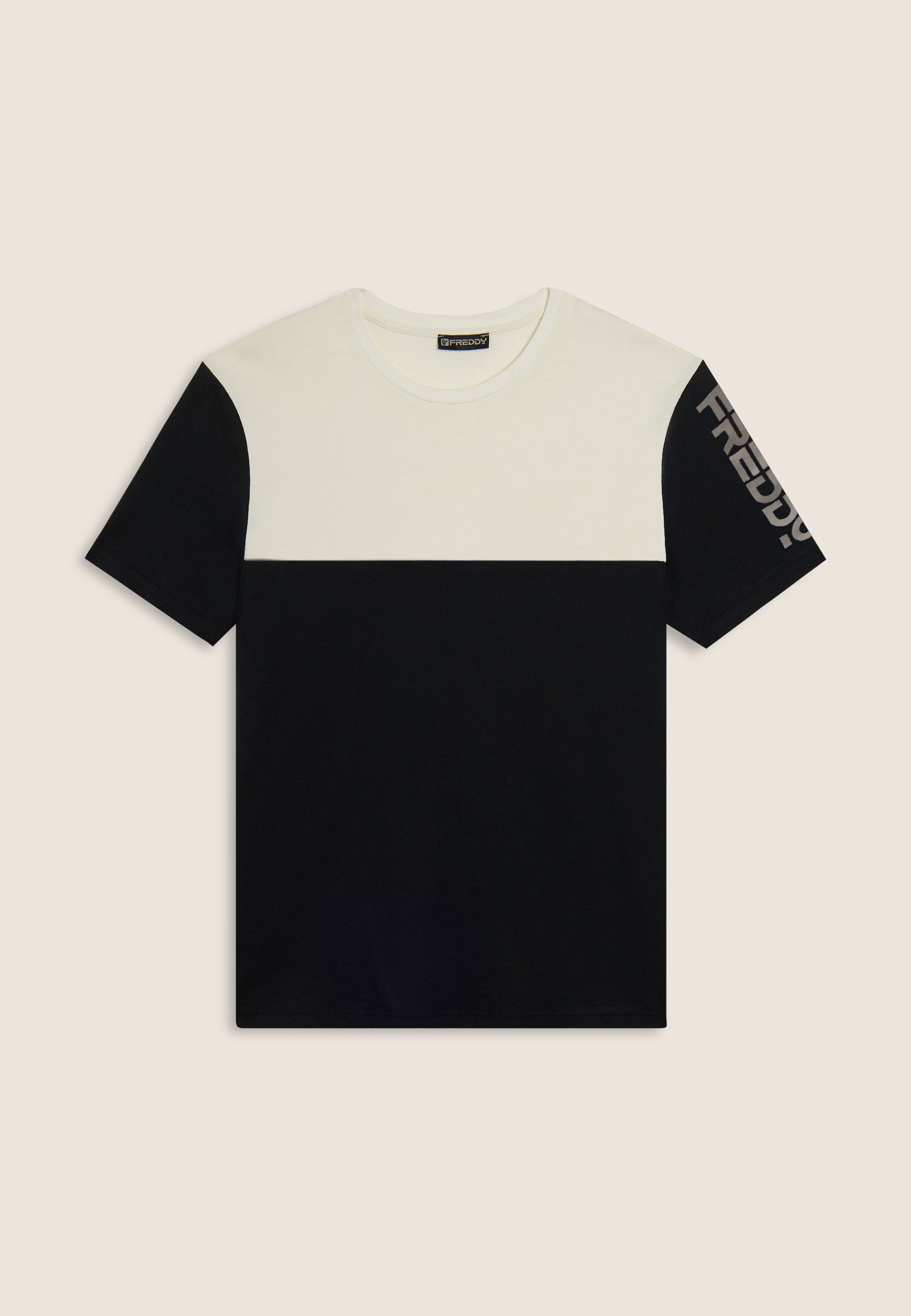 freddy-t-shirt-homme-colour-block-coton-logo-paule image 5