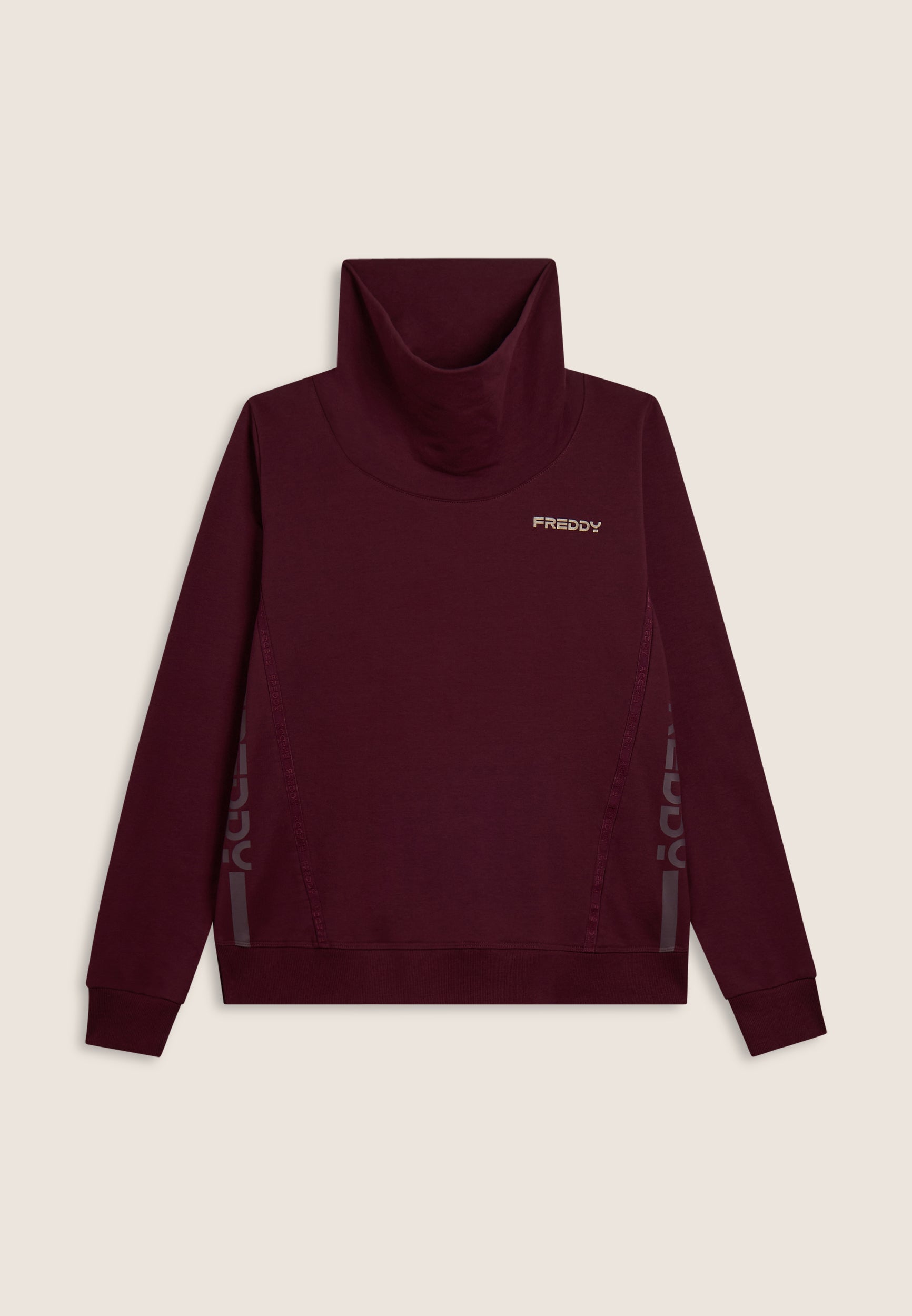 freddy-sweat-femme-graphique-coutures-obliques-col-haut image 4