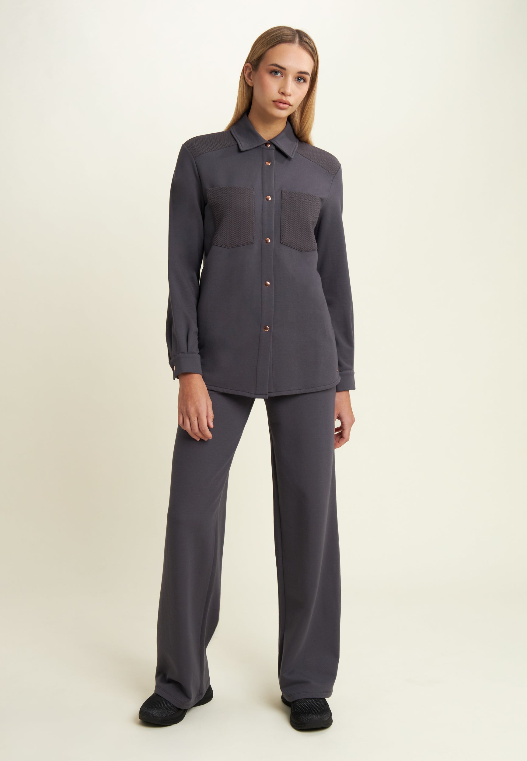 freddy-pantalon-wide-leg-femme-en-molleton-de-modal-micro-tresses image 2