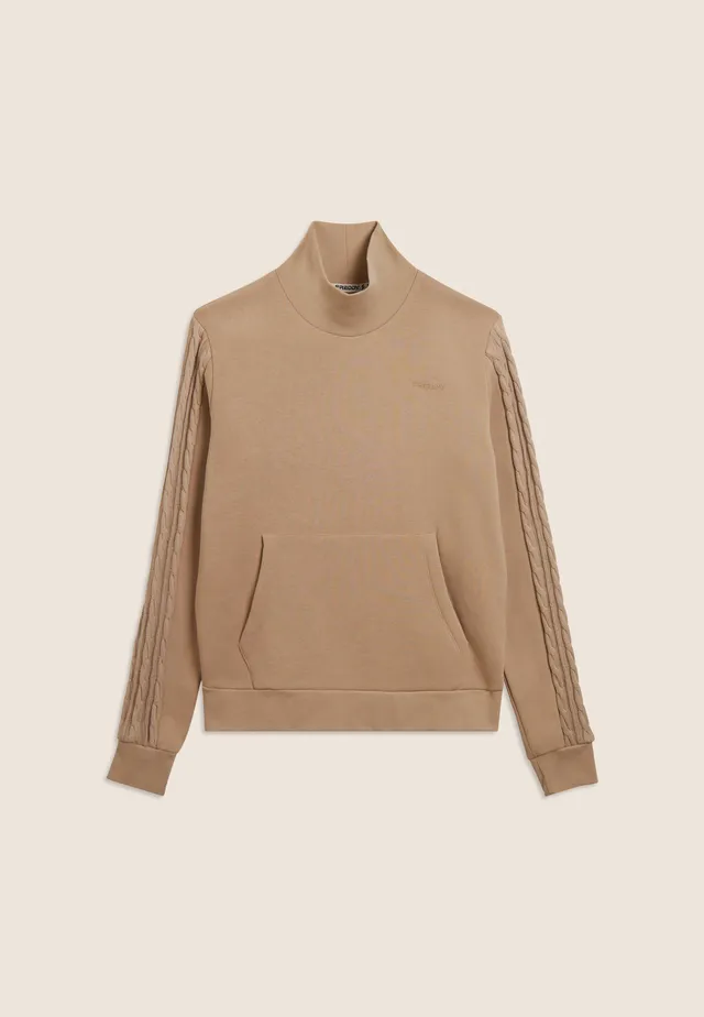 sweat-homme-freddy-col-montant-tricot-tress image 1