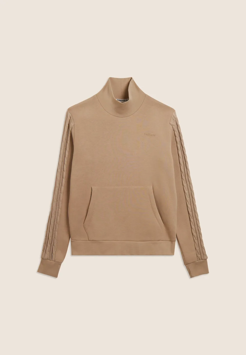 sweat-homme-freddy-col-montant-tricot-tress image 1