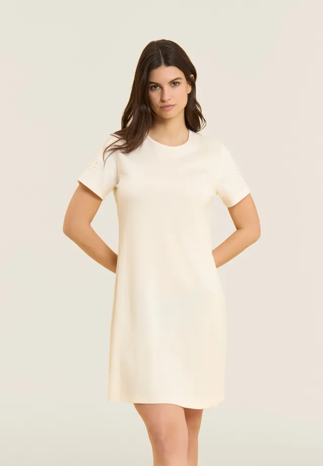 freddy-robe-femme-jersey-coton-modal-broderie-sangallo image 1
