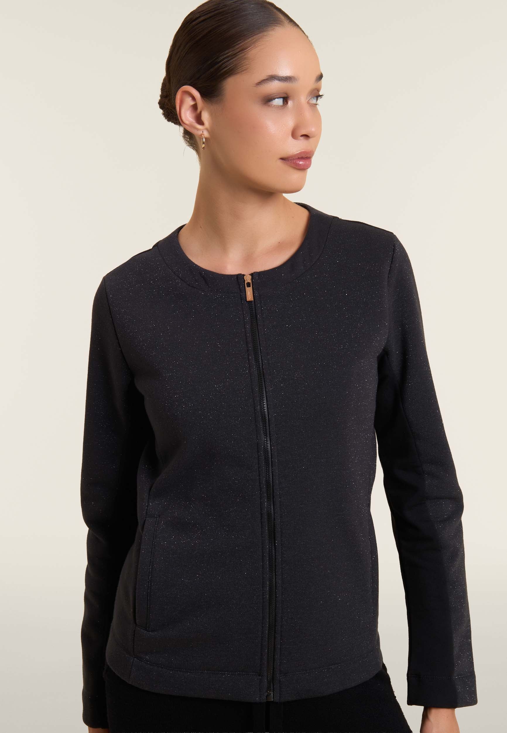 freddy-sweat-femme-full-zip-m-lange-lurex-devant-brillant image 4