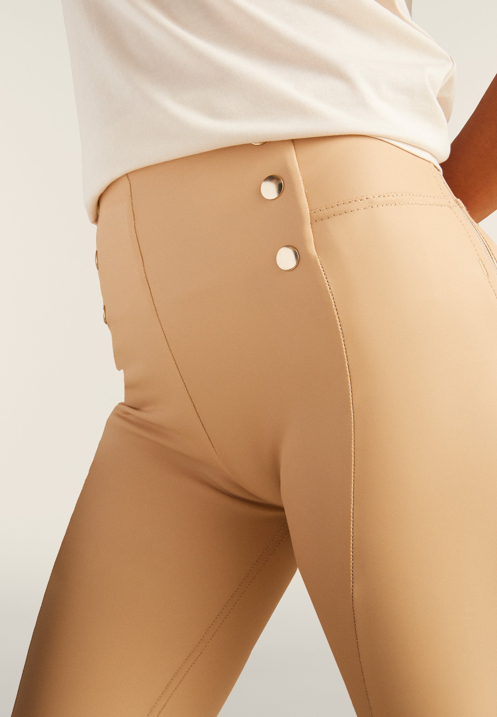 freddy-pantalon-wr-up-7-8-similicuir-taille-haute-boutons image 4