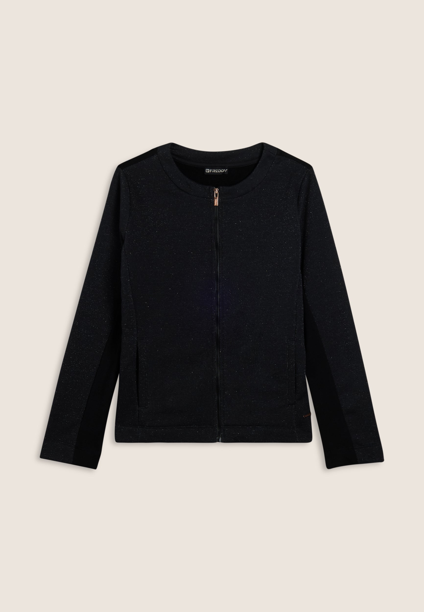 freddy-sweat-femme-full-zip-m-lange-lurex-devant-brillant image 5