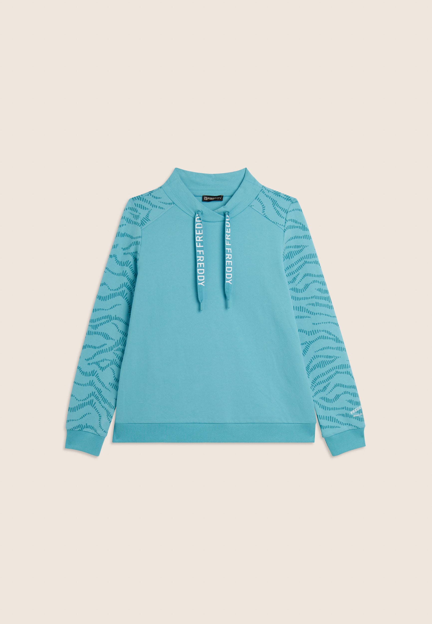 freddy-felpa-croix-sweat-col-crois-motif-graphique-ondul image 5