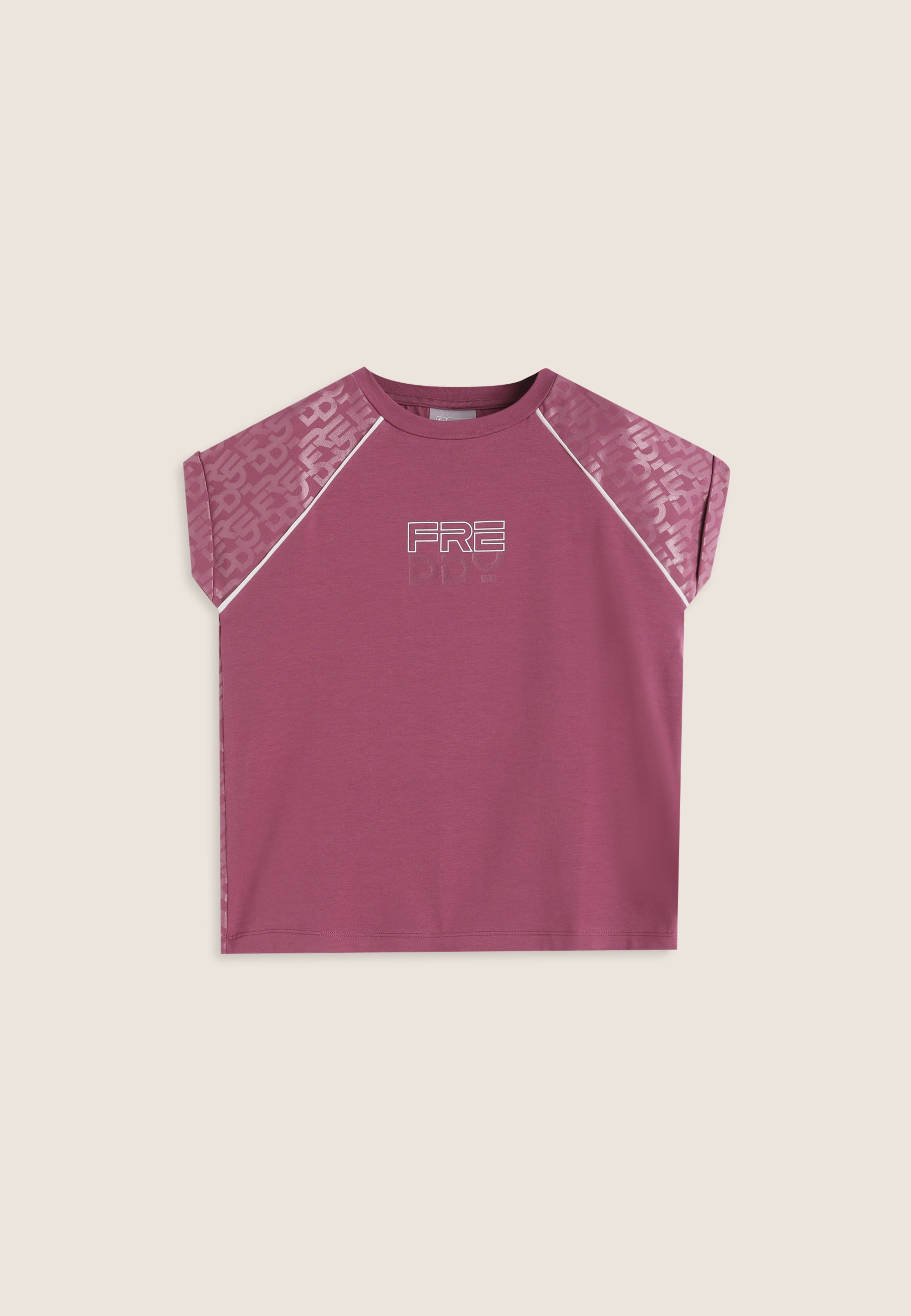 freddy-t-shirt-fille-manches-raglan-logo-brillant image 4