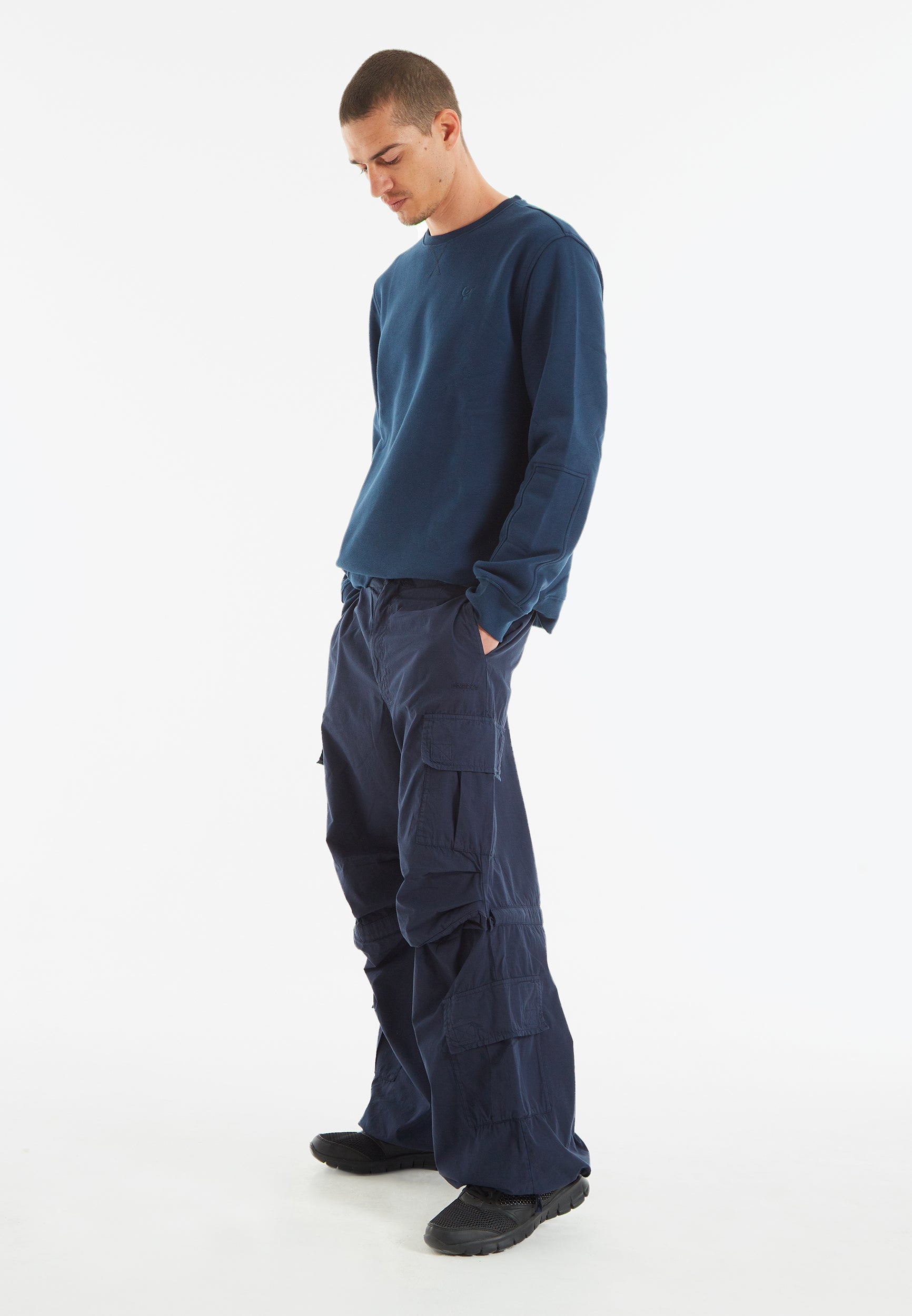 freddy-pantalon-cargo-en-popeline-coton-doubles-poches-et-coulisses image 4