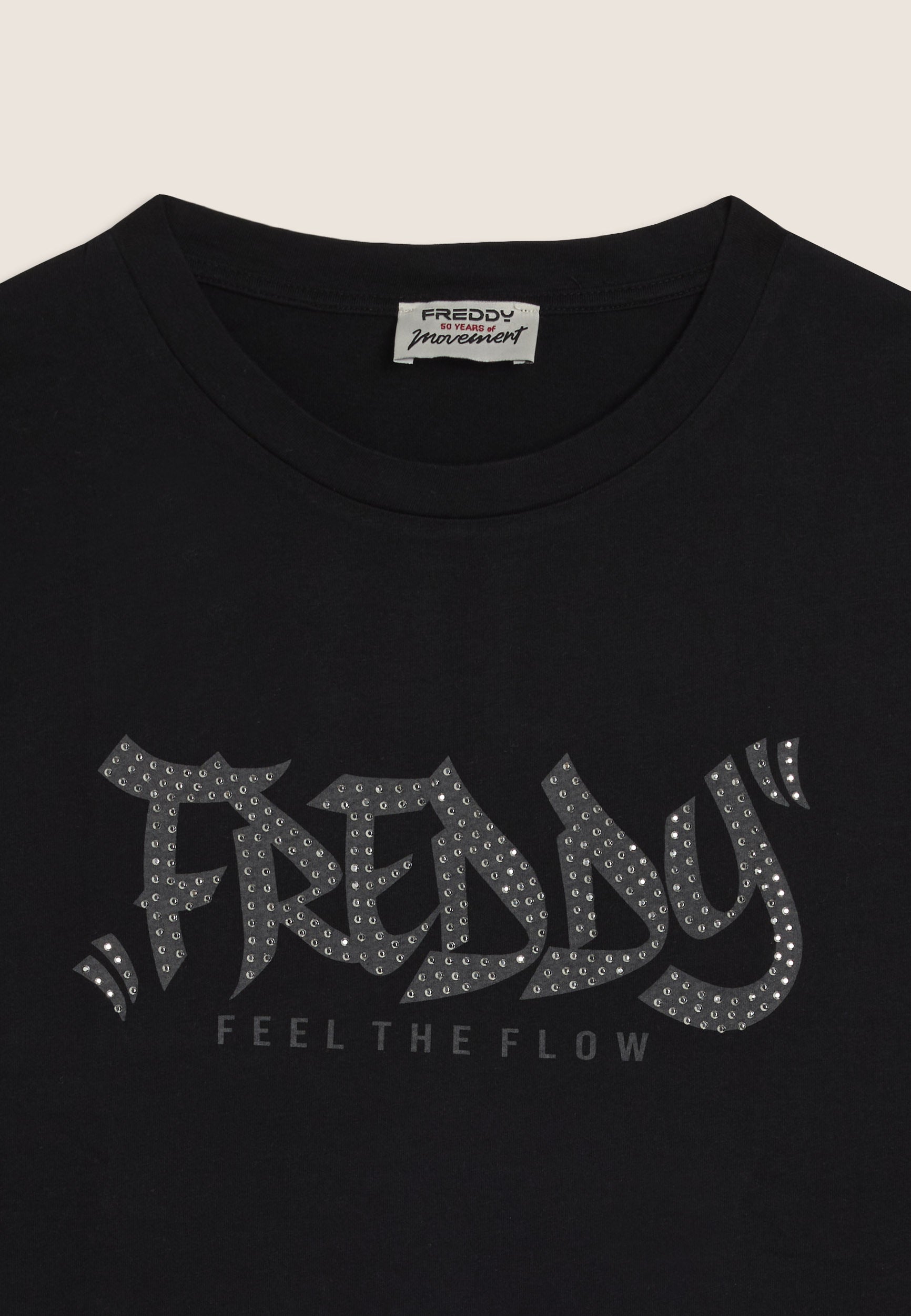 freddy-t-shirt-femme-feel-the-flow-coton-clous image 3