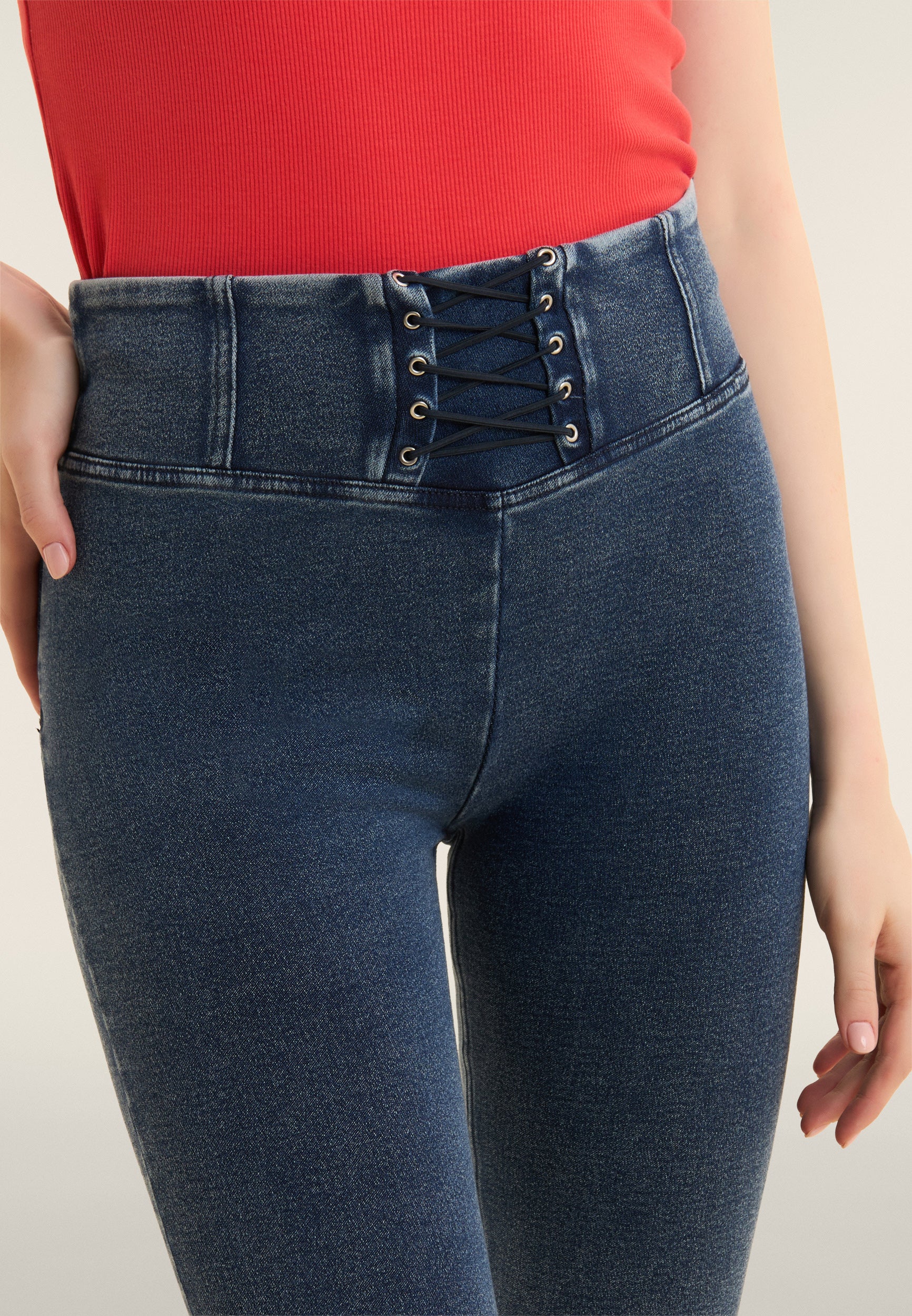 freddy-pantalon-wr-up-mini-flare-satin-rubans image 5