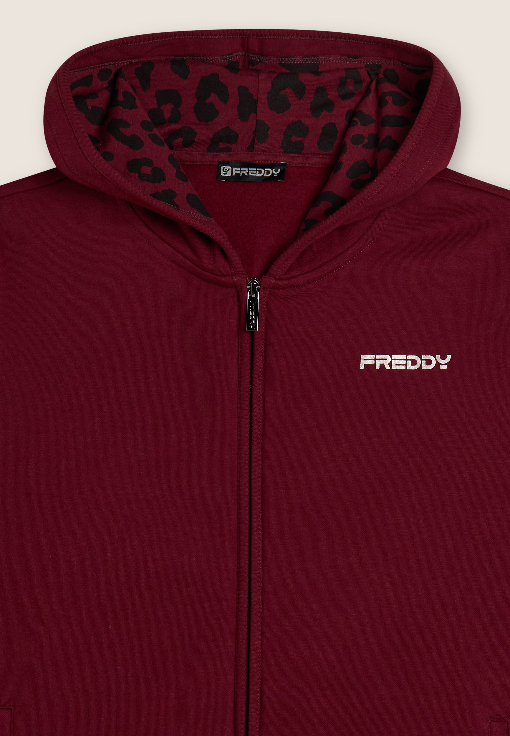 freddy-surv-tement-zipp-capuche-animalier-femme image 8