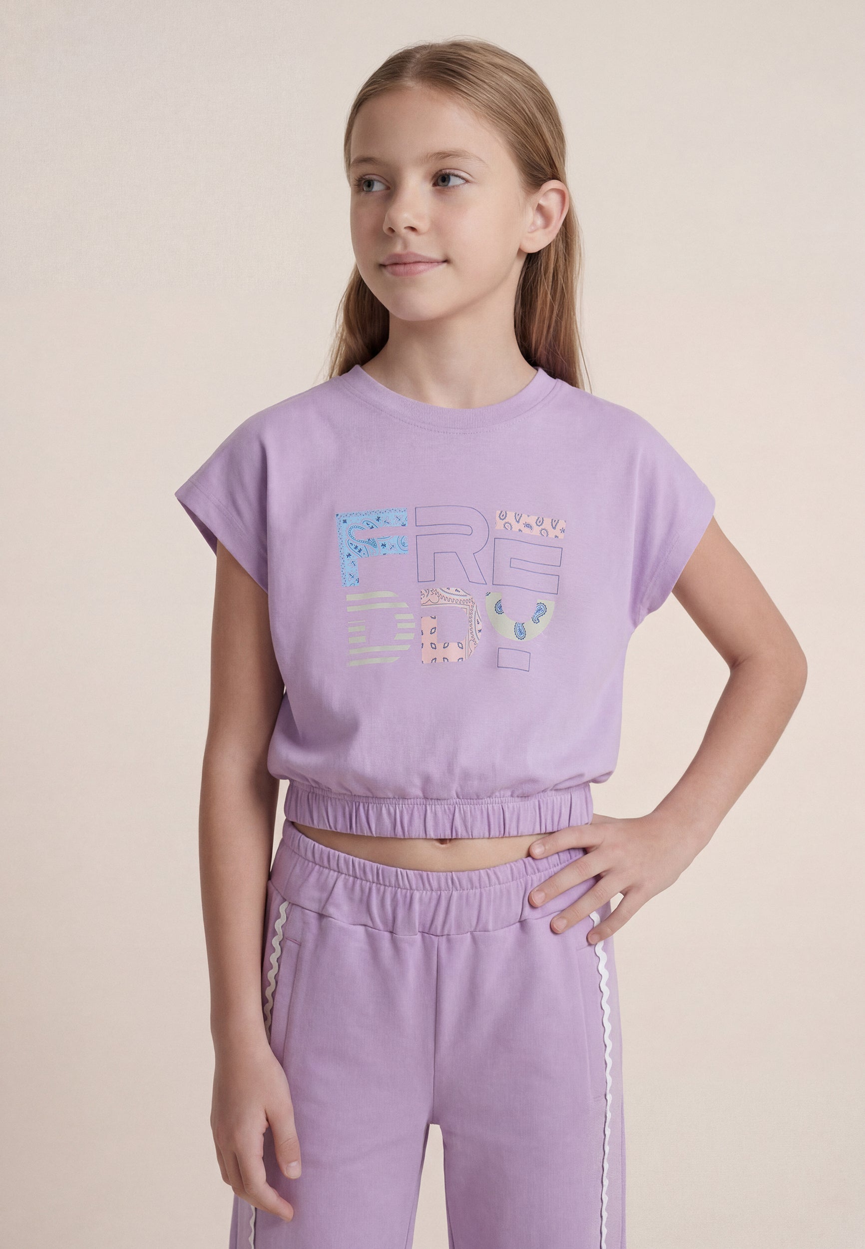 freddy-t-shirt-cropped-fille-sans-manches-logo image 1