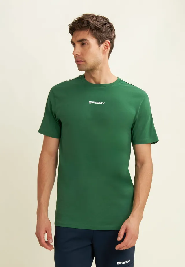 freddy-t-shirt-homme-jersey-stretch-coutures-contraste image 1