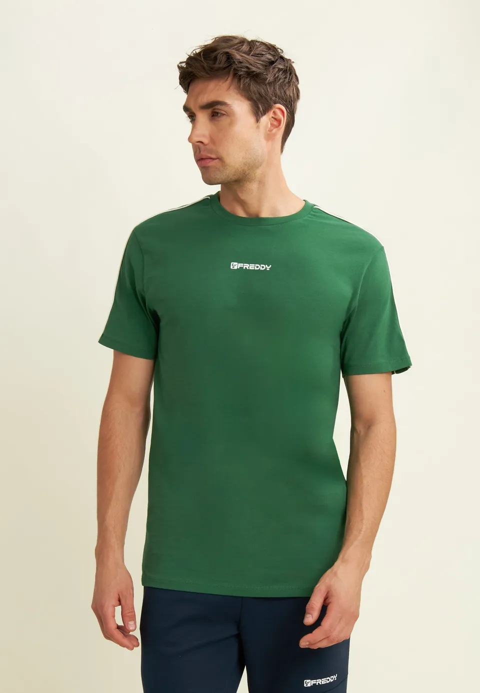 freddy-t-shirt-homme-jersey-stretch-coutures-contraste image 1