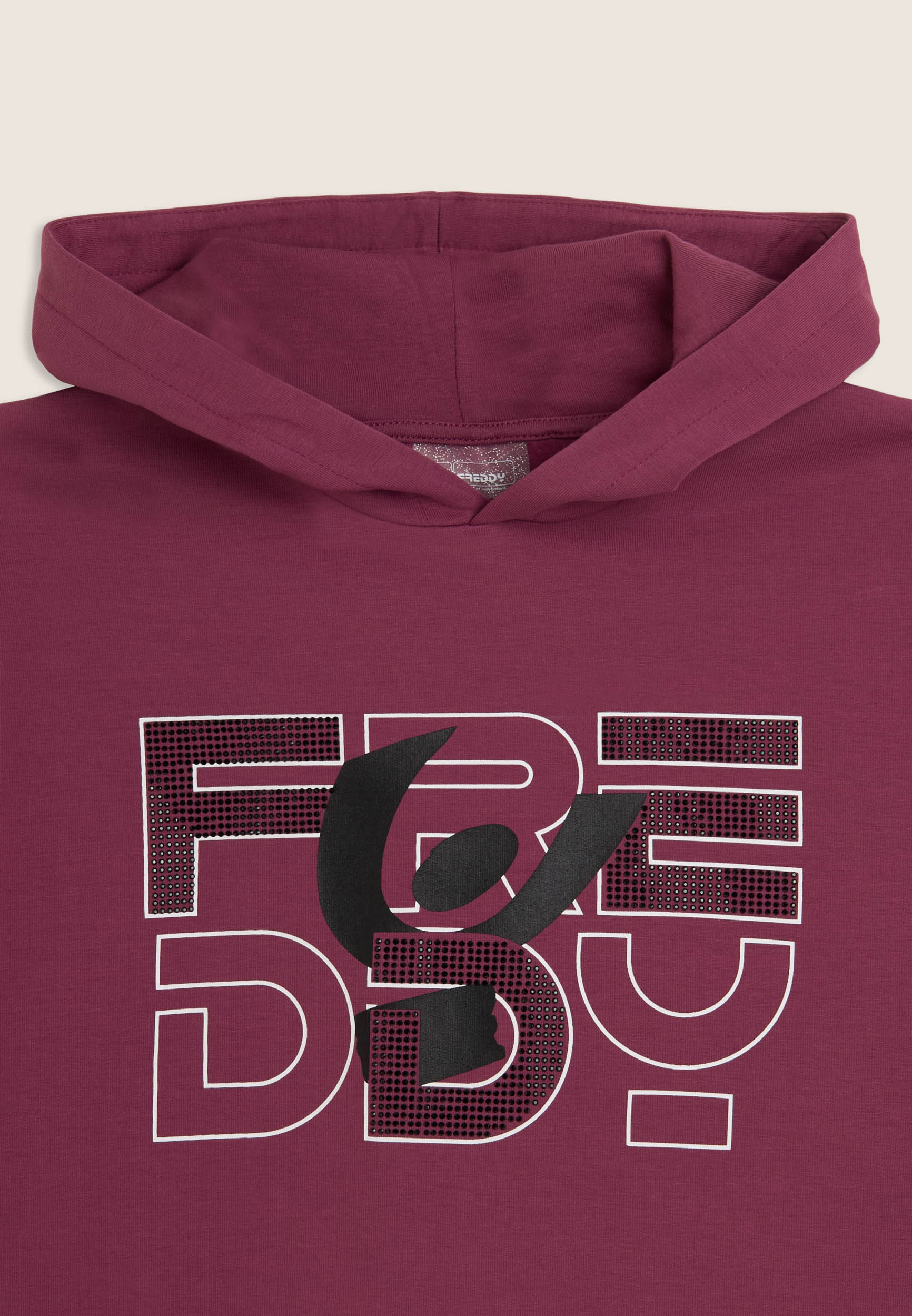 freddy-maxi-sweat-robe-junior-logo-strass-bandes-contrast-es image 6