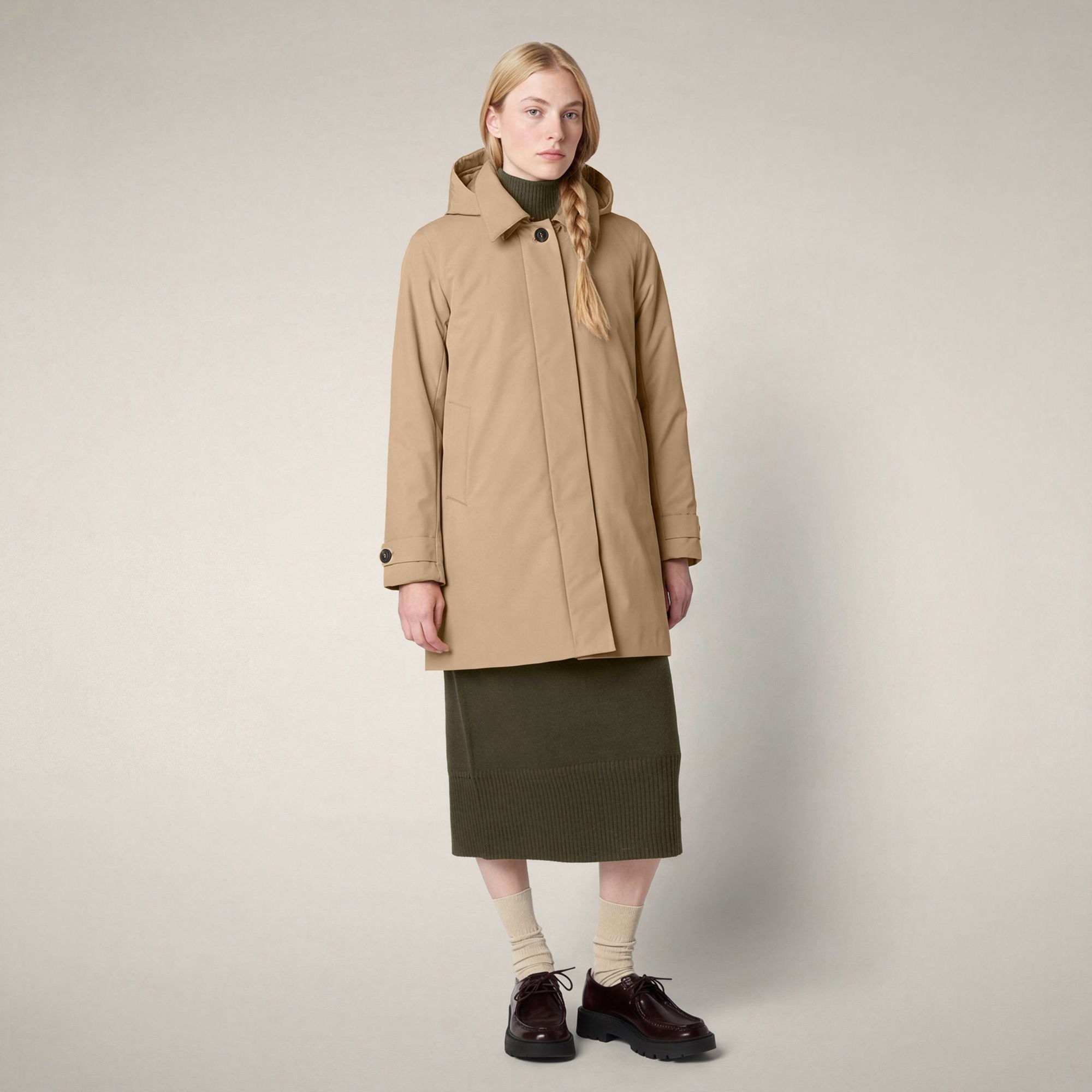 save-the-duck-embie-imperm-able-femme-beige-stardust-2 image 1